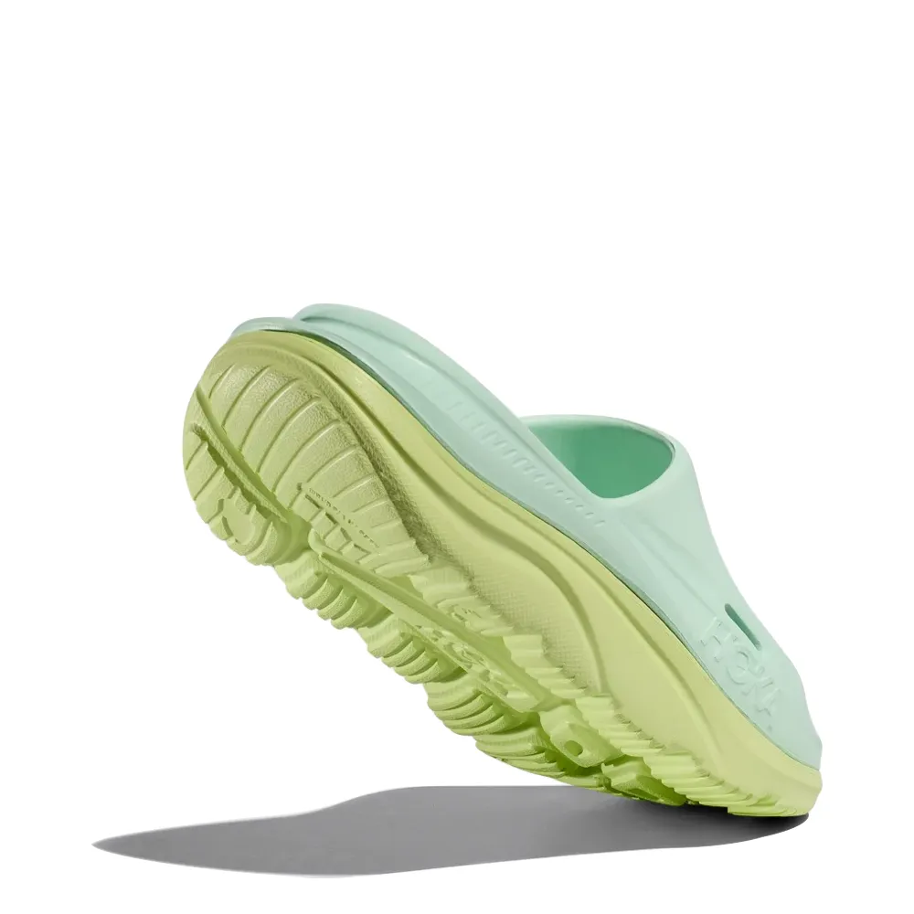 Hoka Ora Recovery Slide Sandal 3 en Aqua Breeze/Jus de Céleri