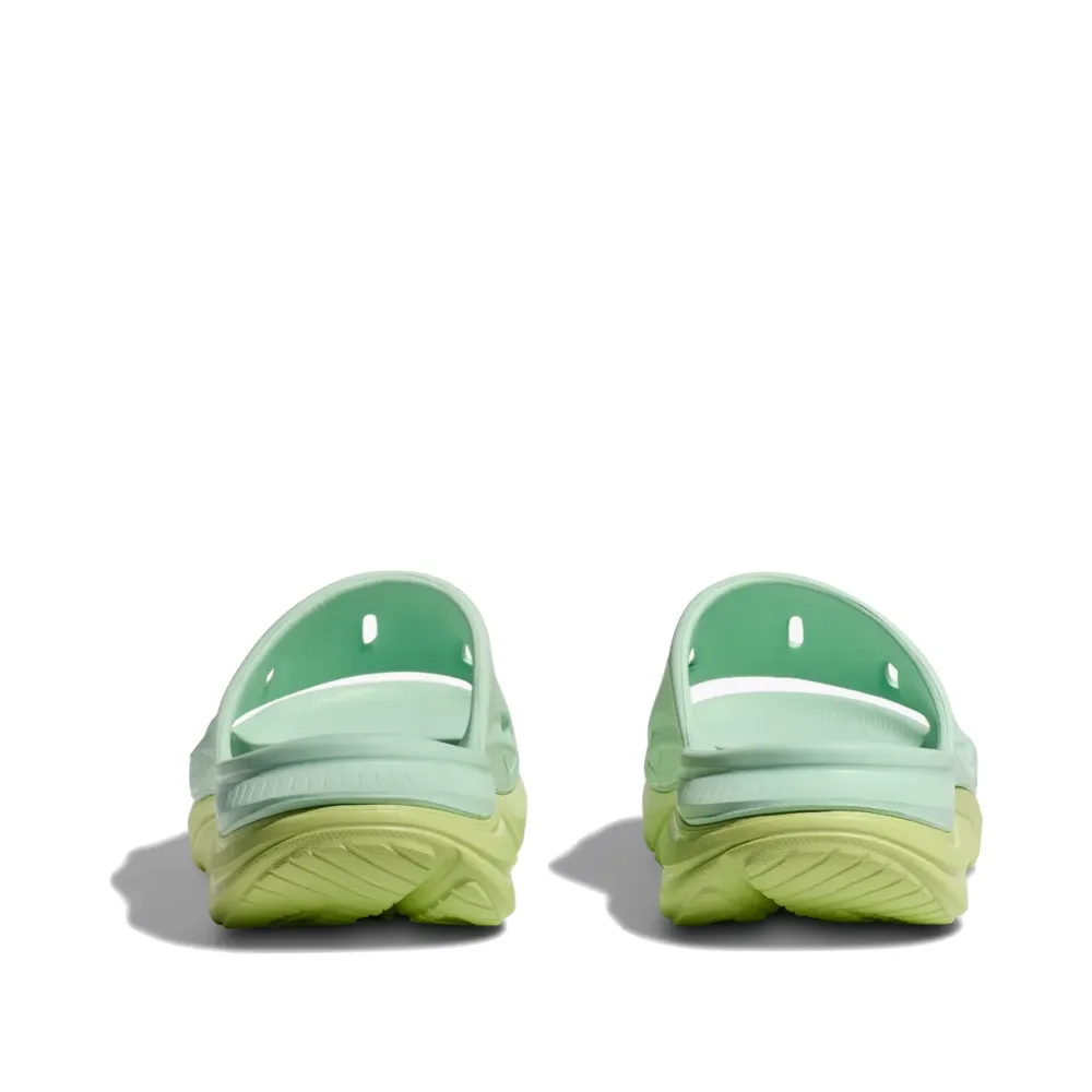 Hoka Ora Recovery Slide Sandal 3 en Aqua Breeze/Jus de Céleri