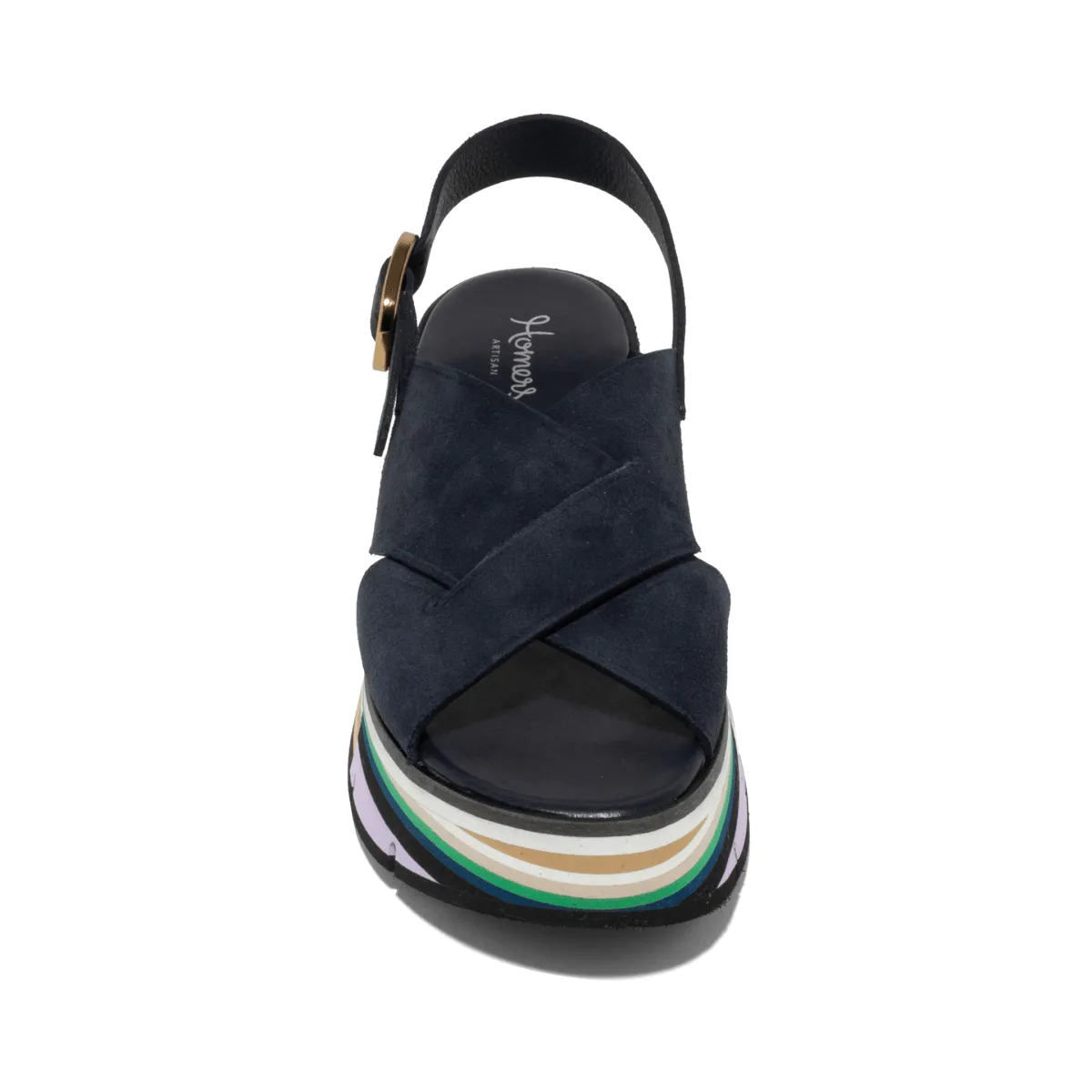 Homers Femme Duyba Suède Navy Inversé