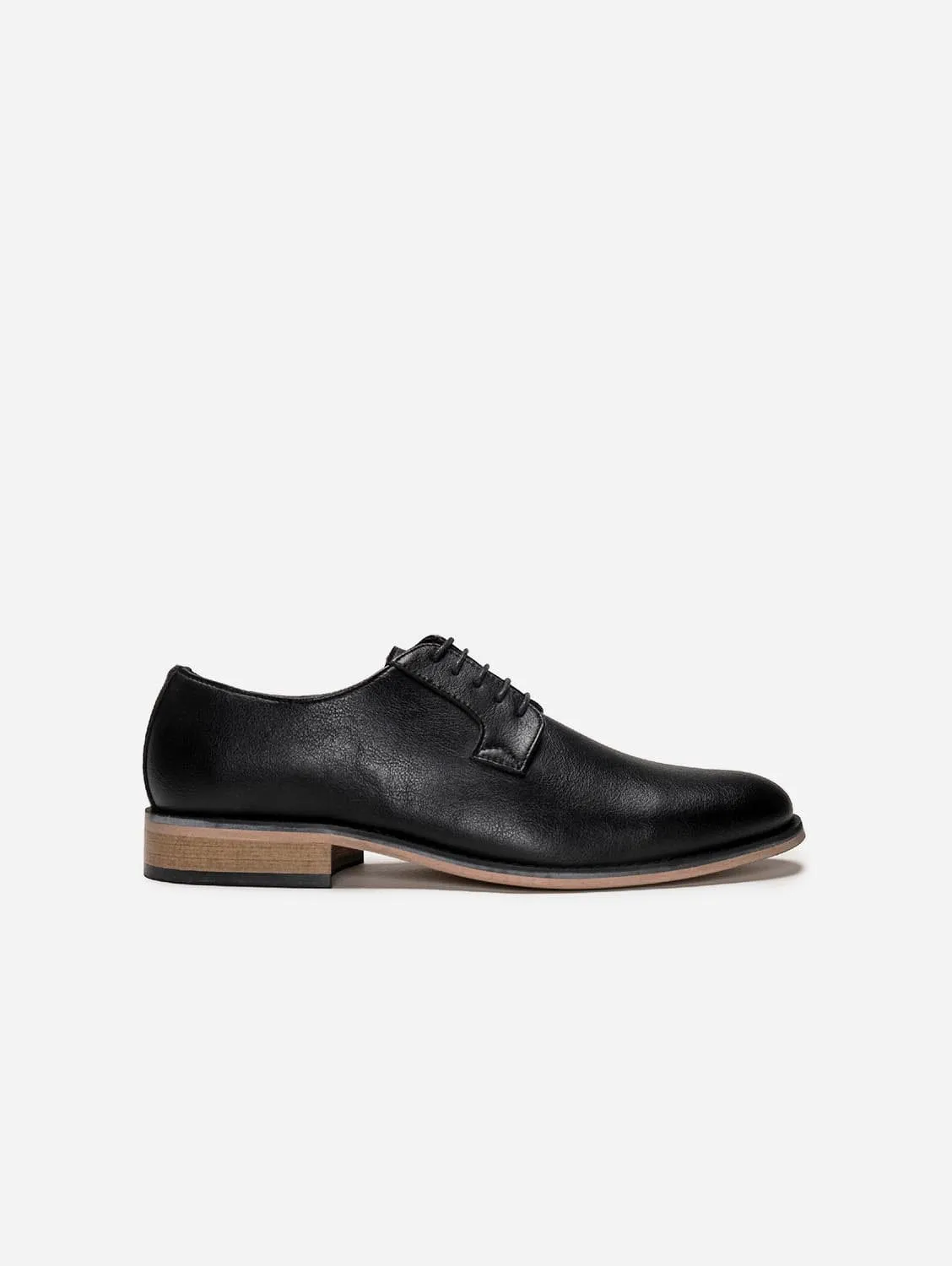 Chaussures Blucher en Simili-Cuir Vegan pour Homme Jake | Noir