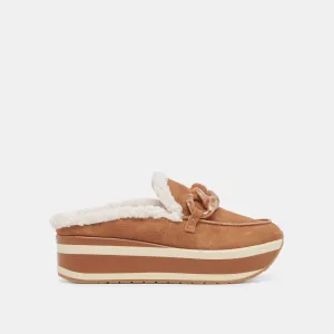 JAMEY SNEAKERS EN DAIM PÉCAN DOUX