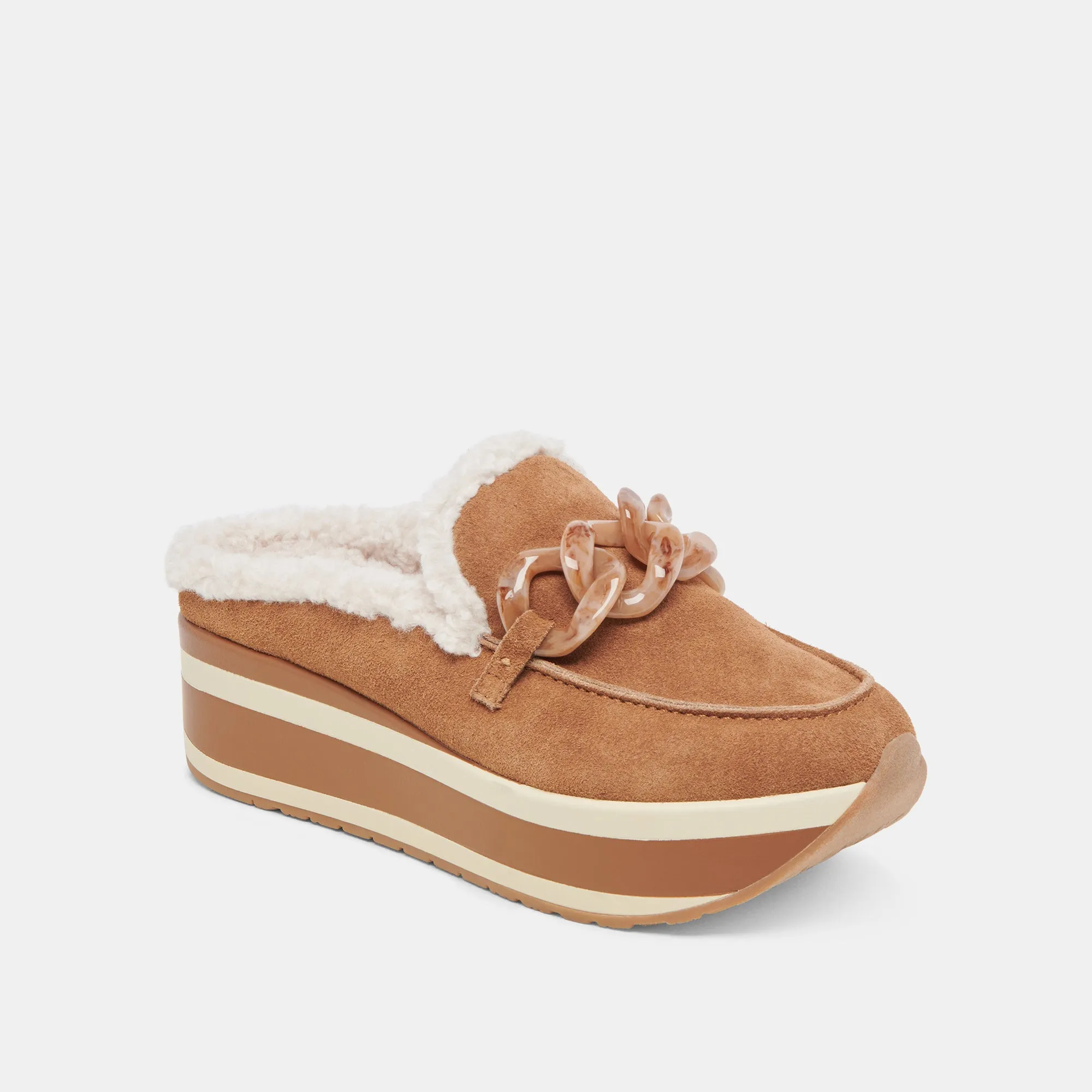 JAMEY SNEAKERS EN DAIM PÉCAN DOUX
