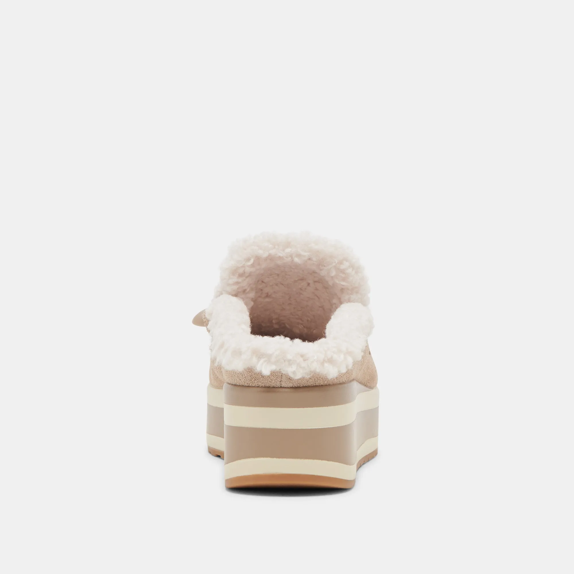 JAMEY BASKETS DOUCE PELUCHE SUÈDE TAUPE