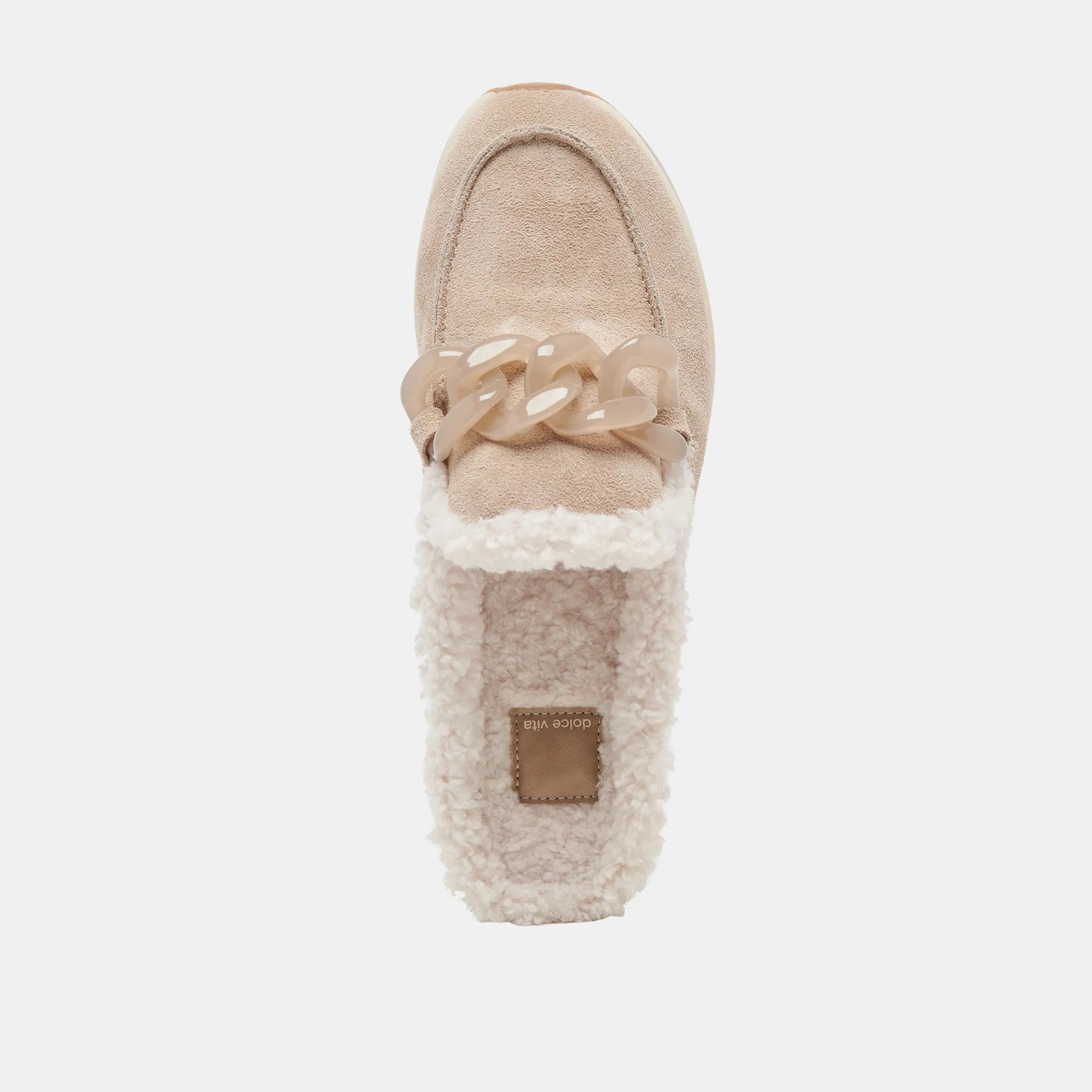 JAMEY BASKETS DOUCE PELUCHE SUÈDE TAUPE