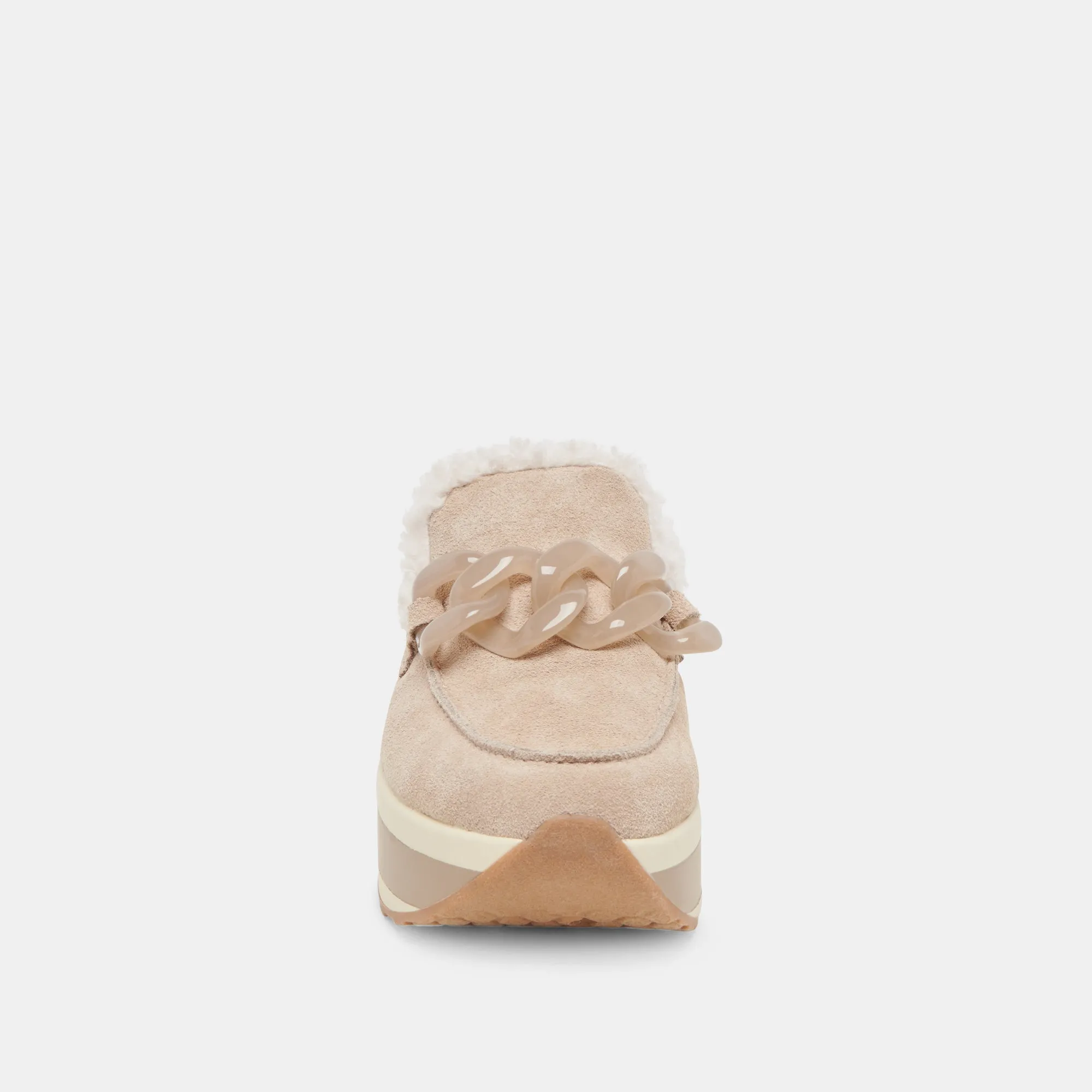 JAMEY BASKETS DOUCE PELUCHE SUÈDE TAUPE