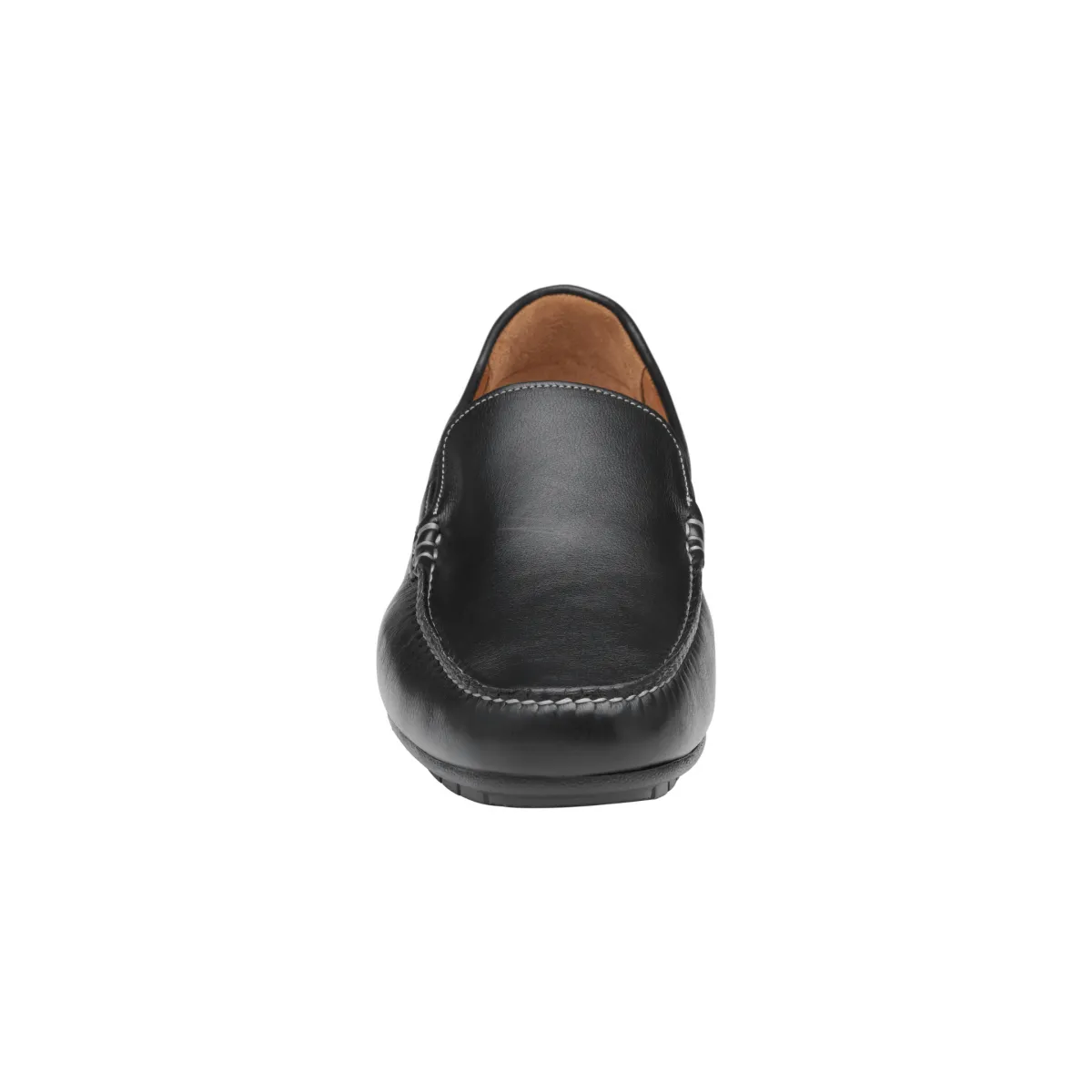 Johnston & Murphy Hommes Cort Moc Venise Noir Cuir Pleine Fleur