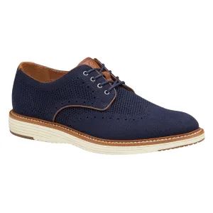 Johnston & Murphy Hommes Upton Knit Wing Tip Marine