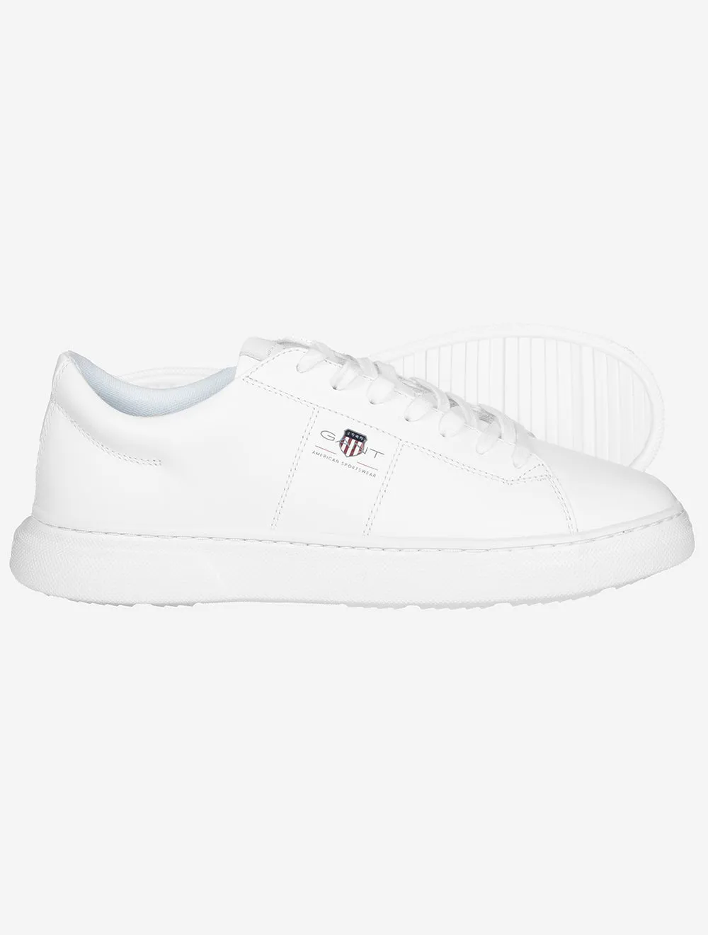 Joree Basket en Cuir Blanc