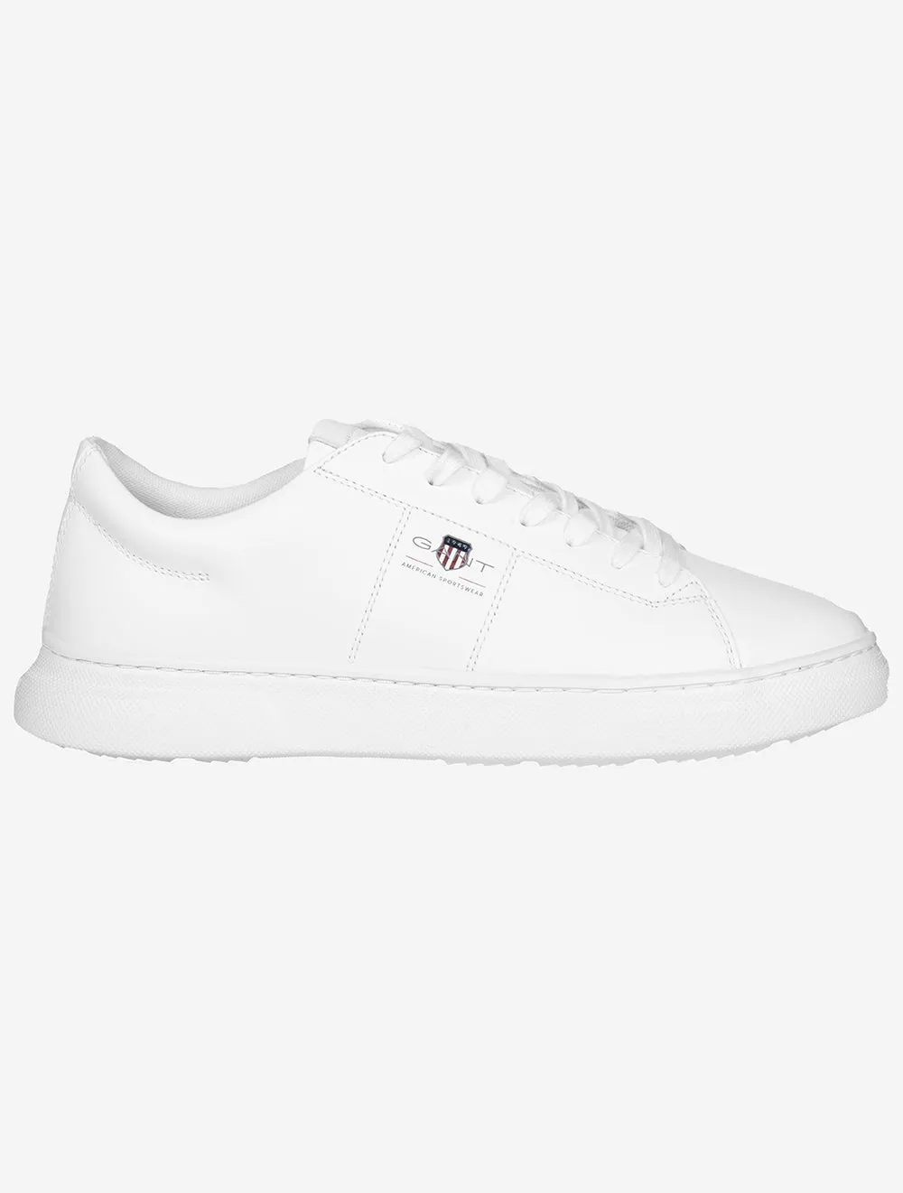 Joree Basket en Cuir Blanc