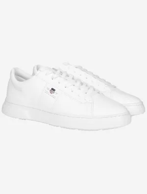 Joree Basket en Cuir Blanc