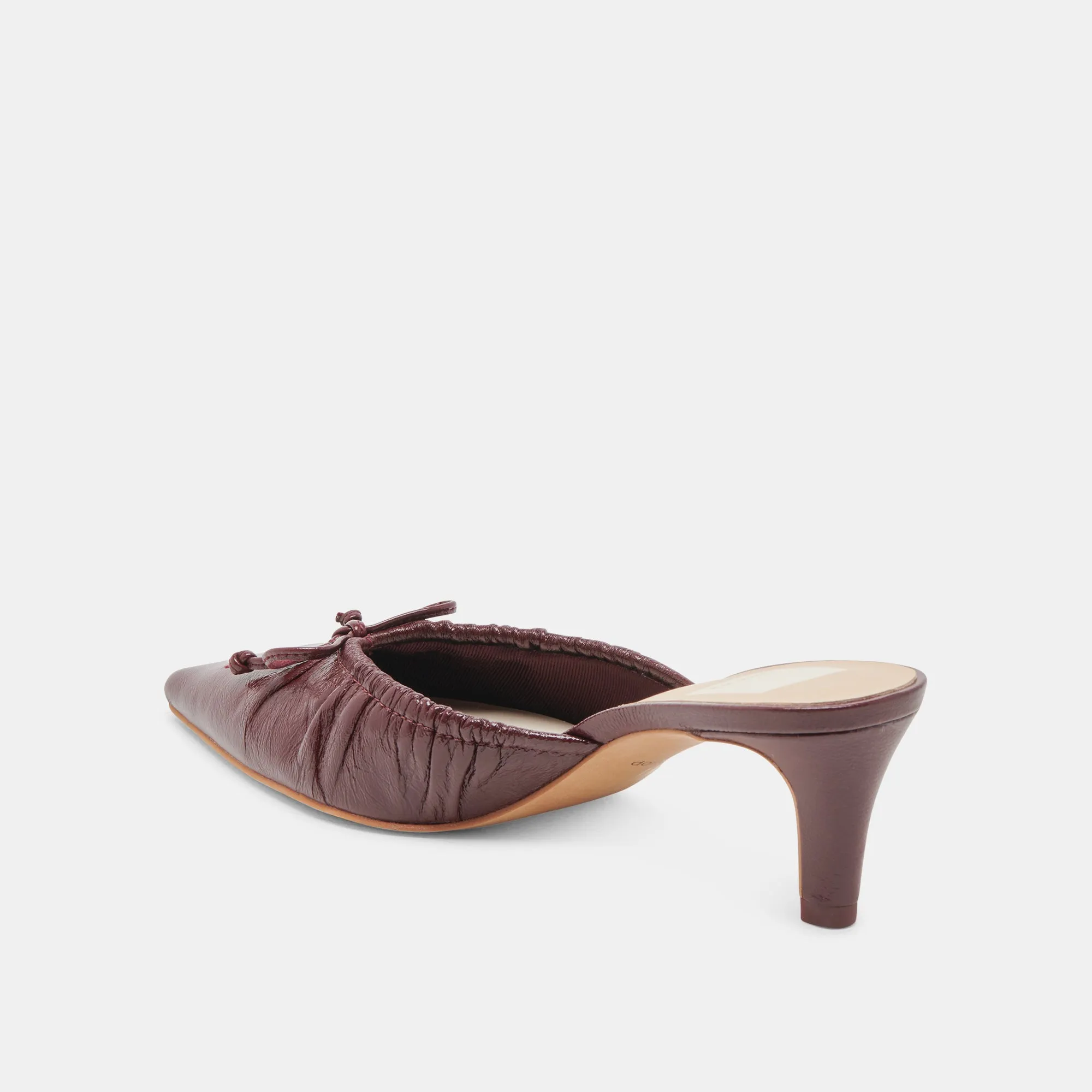 KAIRI TALONS MID CRANBERRY PATENT FROISSÉ