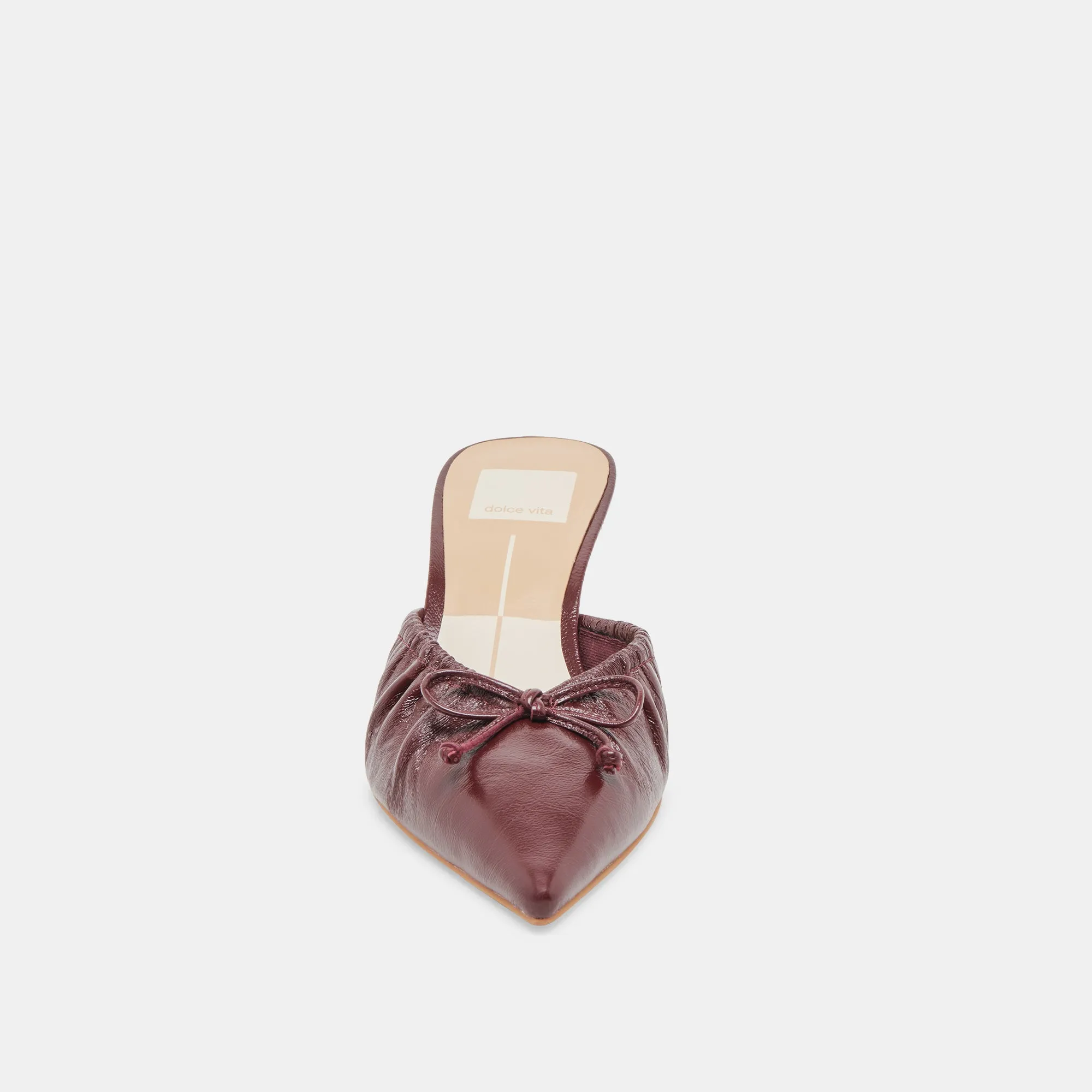 KAIRI TALONS MID CRANBERRY PATENT FROISSÉ