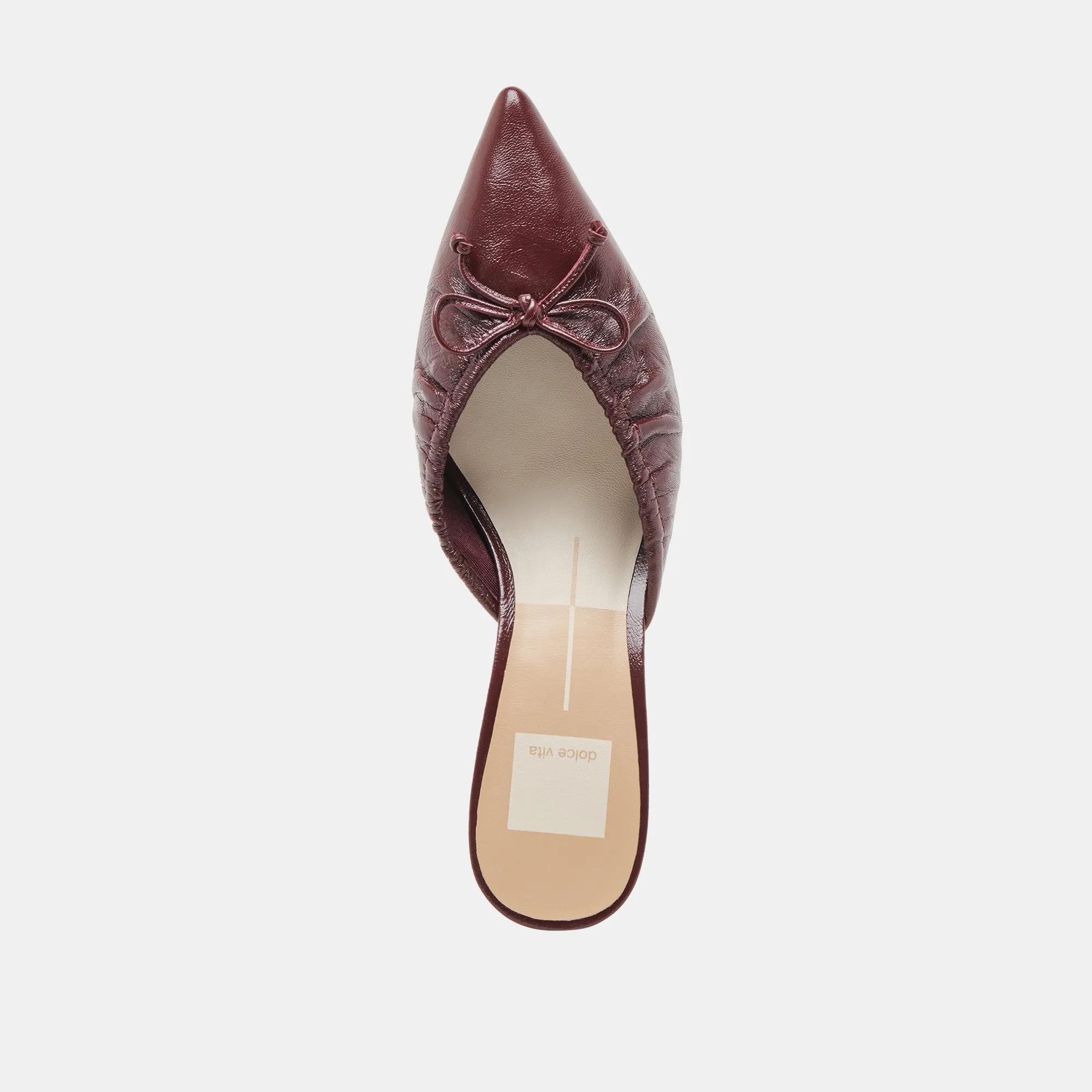 KAIRI TALONS MID CRANBERRY PATENT FROISSÉ