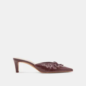 KAIRI TALONS MID CRANBERRY PATENT FROISSÉ