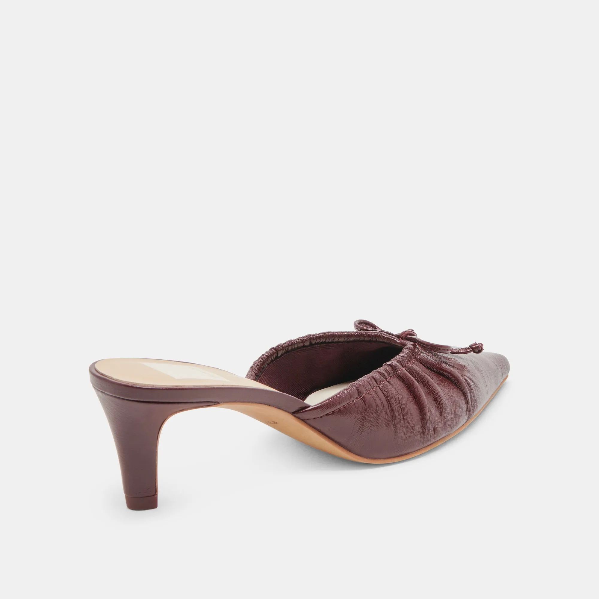 KAIRI TALONS MID CRANBERRY PATENT FROISSÉ