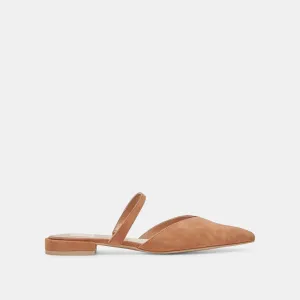 KANIKA FLATS CUIR SUÉDÉ MARRON