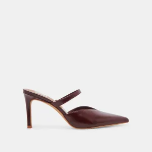 KANIKA TALONS BOURGOGNE PATINÉ PLISSÉ