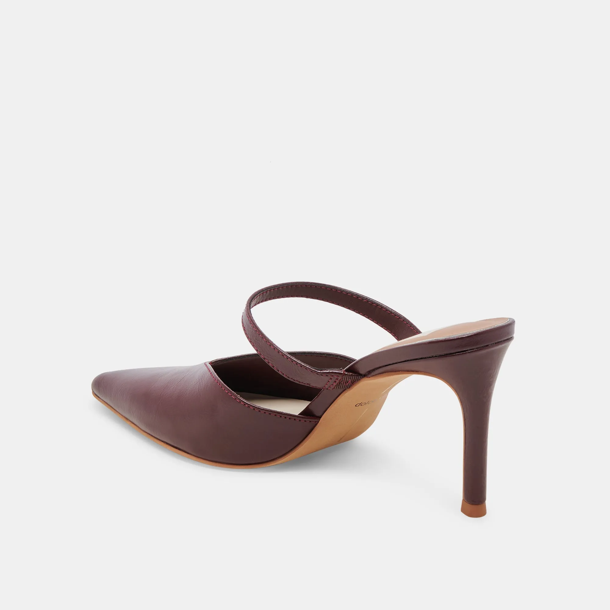 KANIKA TALONS BOURGOGNE PATINÉ PLISSÉ