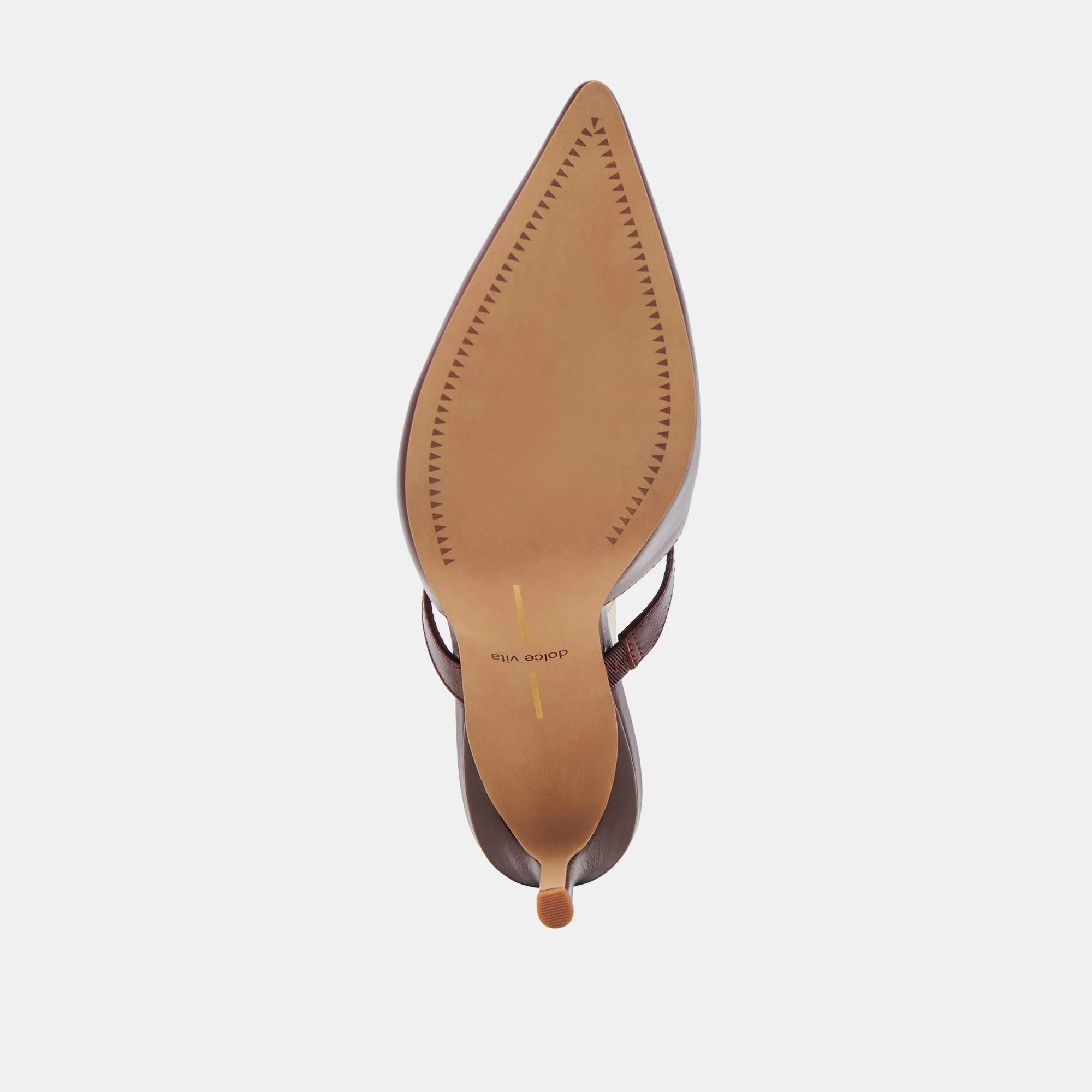 KANIKA TALONS BOURGOGNE PATINÉ PLISSÉ