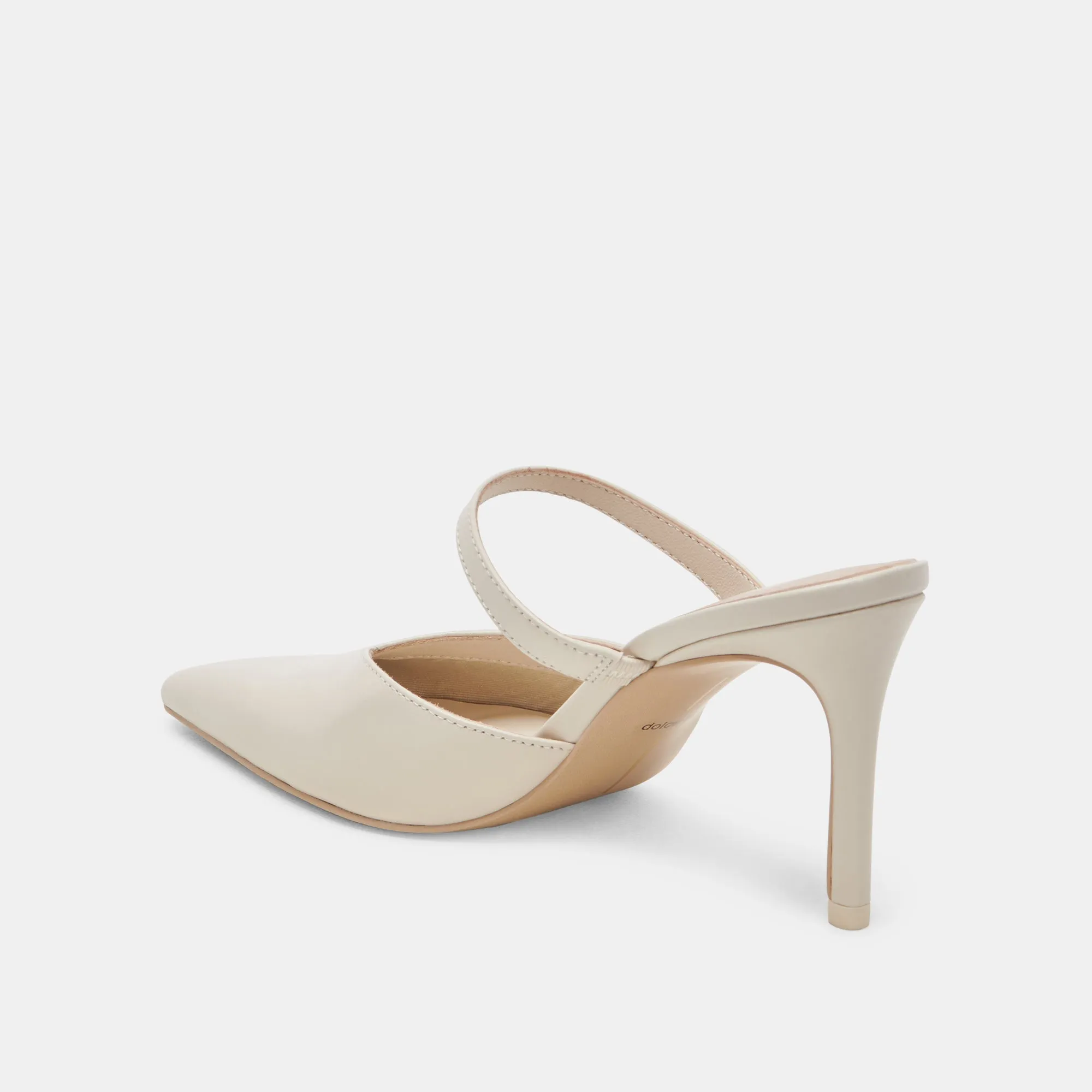 KANIKA TALONS BLANC PATINÉ GRAINÉ