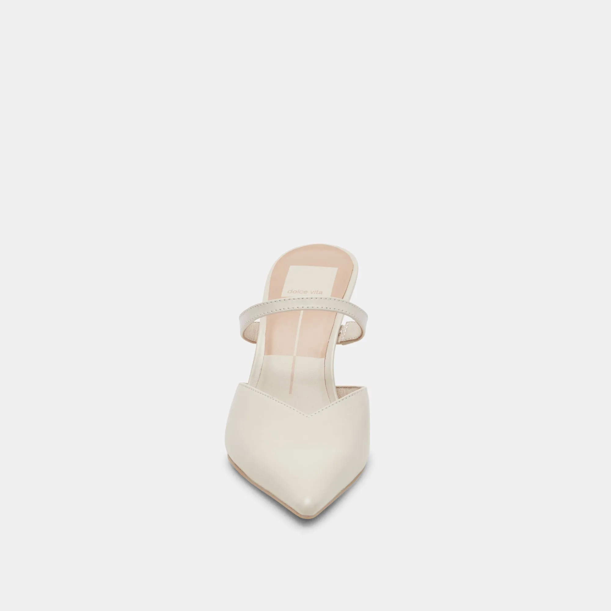 KANIKA TALONS BLANC PATINÉ GRAINÉ