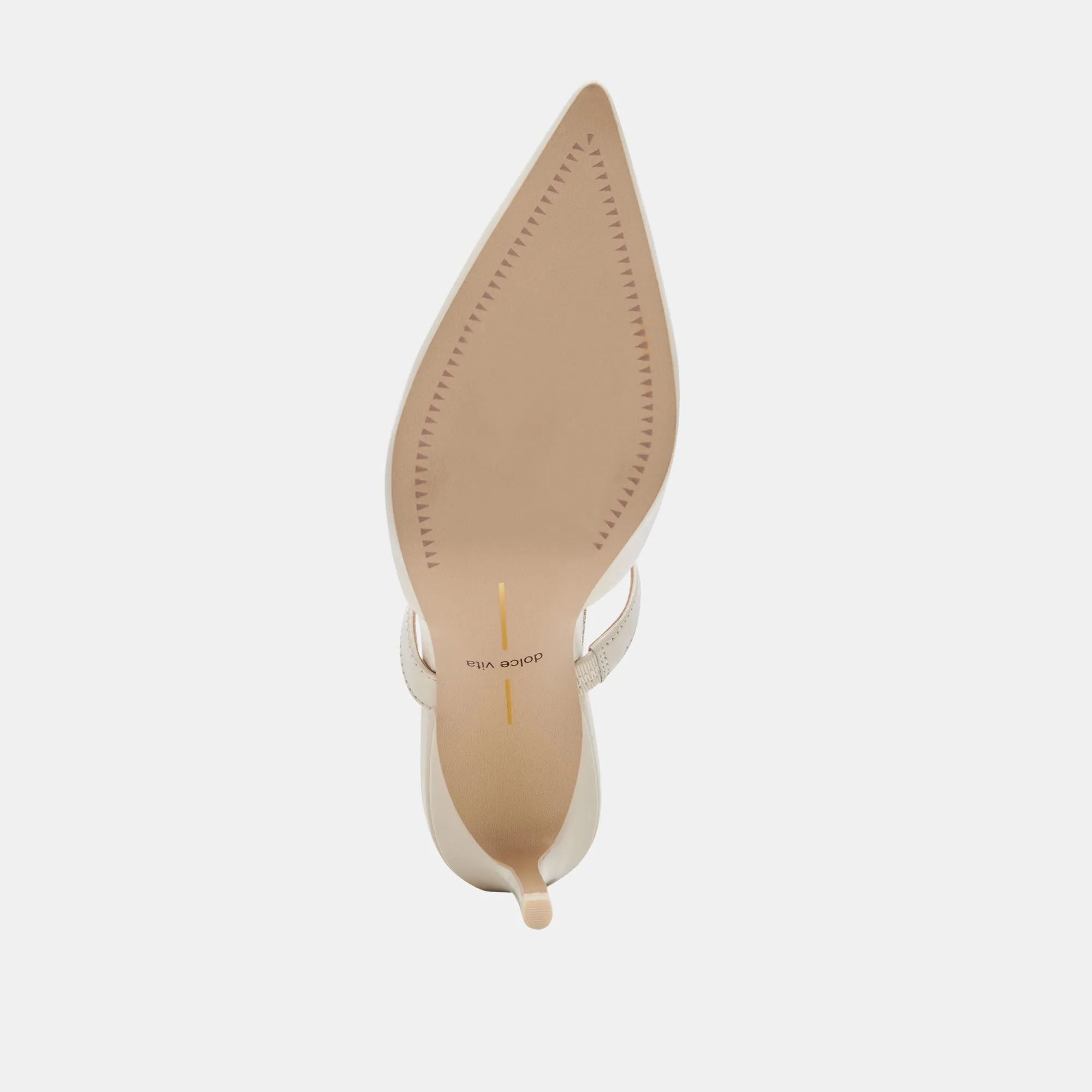 KANIKA TALONS BLANC PATINÉ GRAINÉ
