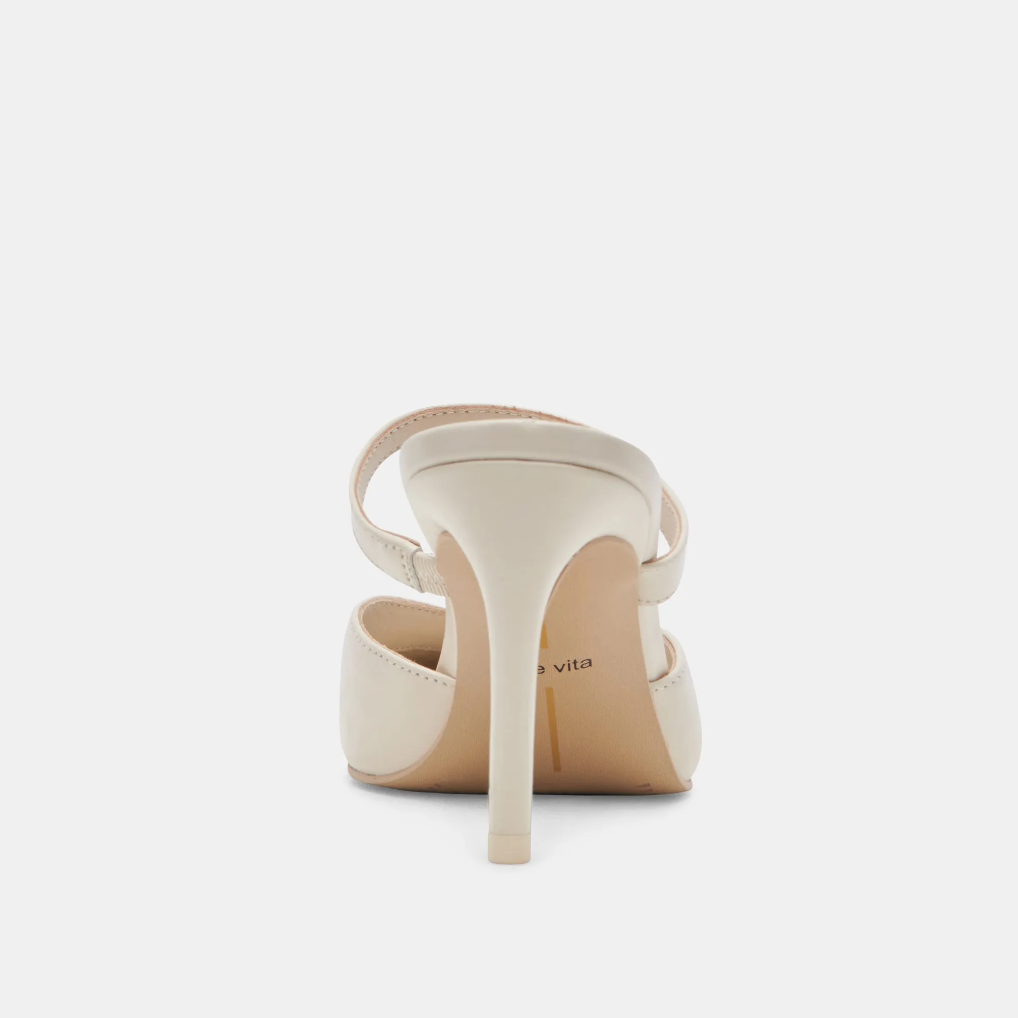 KANIKA TALONS BLANC PATINÉ GRAINÉ
