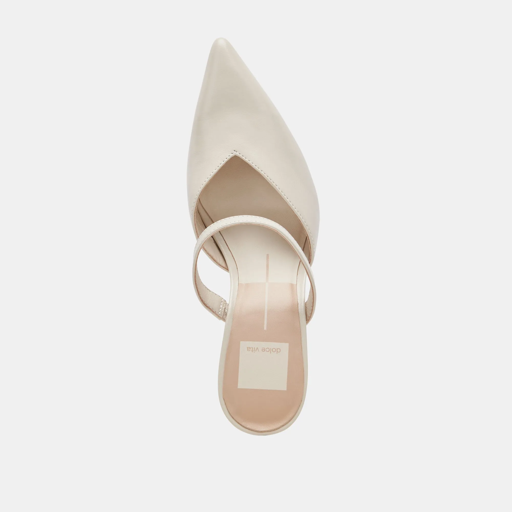 KANIKA TALONS BLANC PATINÉ GRAINÉ