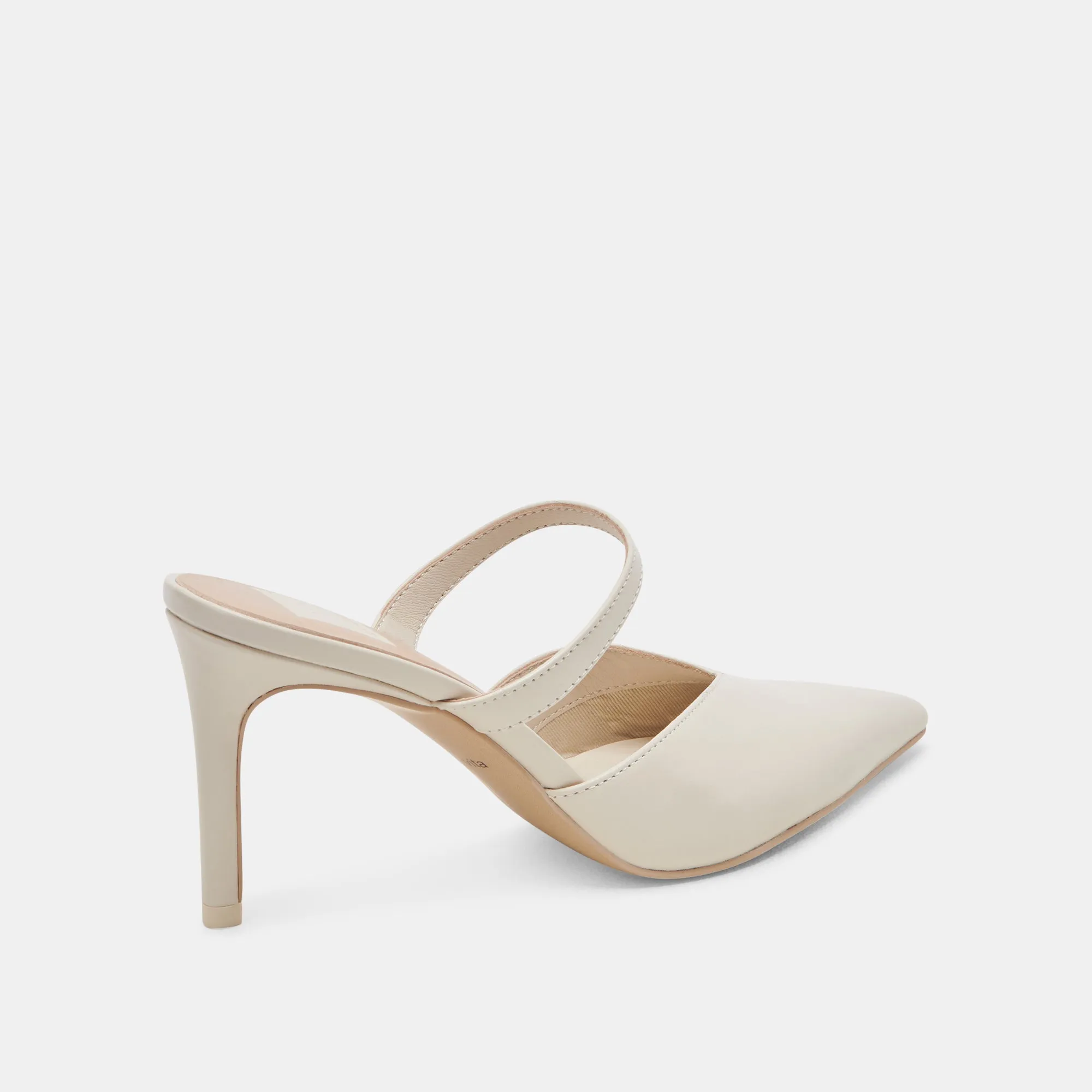 KANIKA TALONS BLANC PATINÉ GRAINÉ