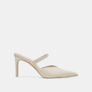 KANIKA TALONS BLANC PATINÉ GRAINÉ