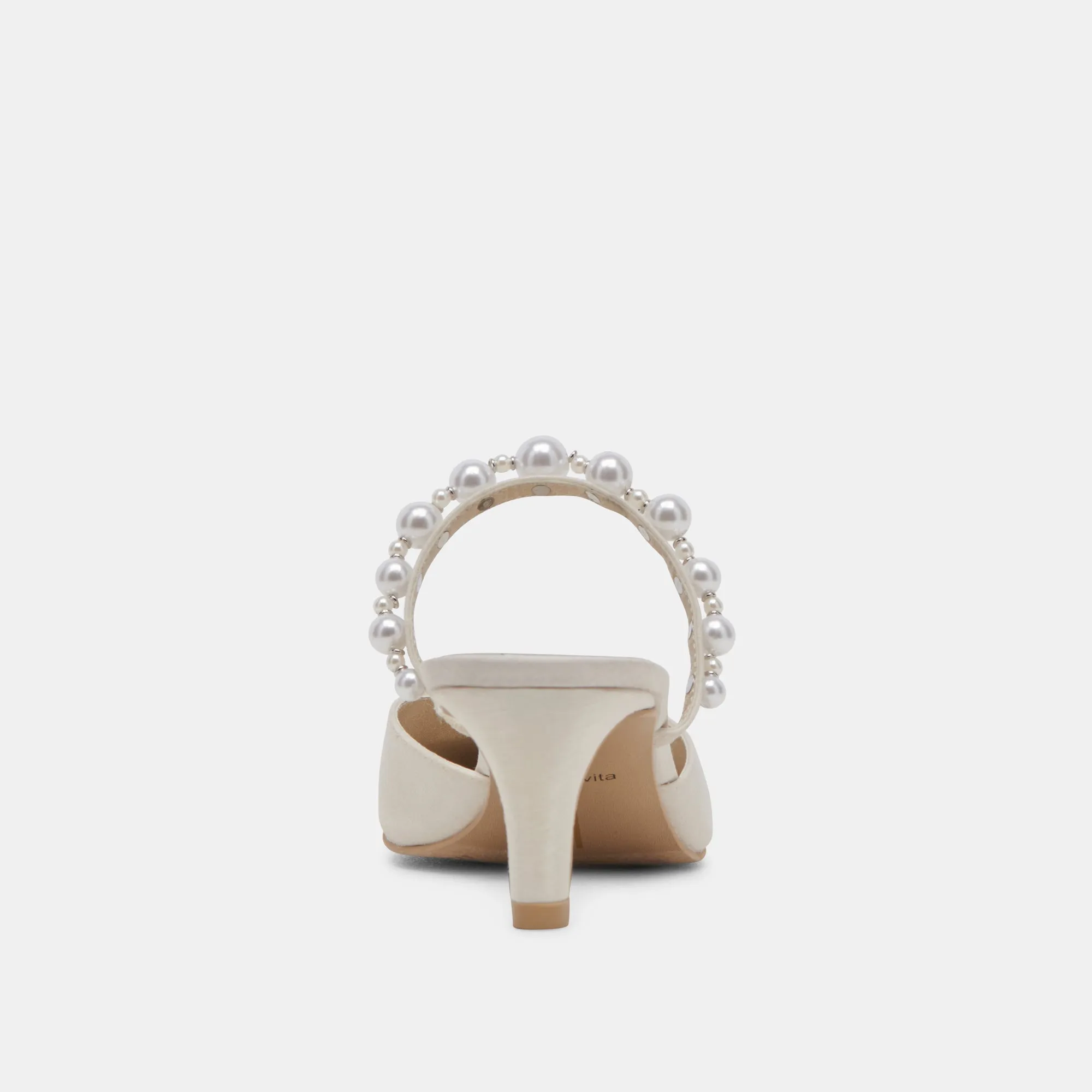 KANIKA PEARL TALONS MOYENS PERLES VANILLE