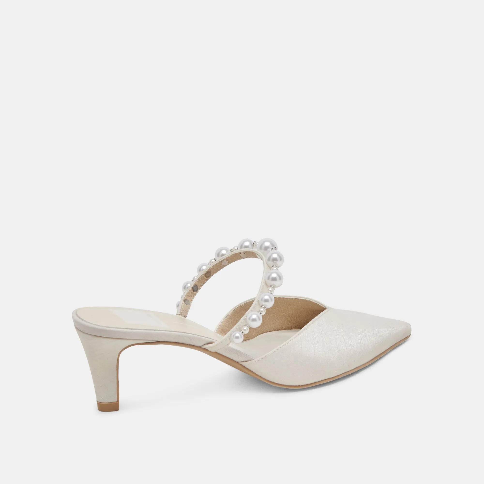 KANIKA PEARL TALONS MOYENS PERLES VANILLE