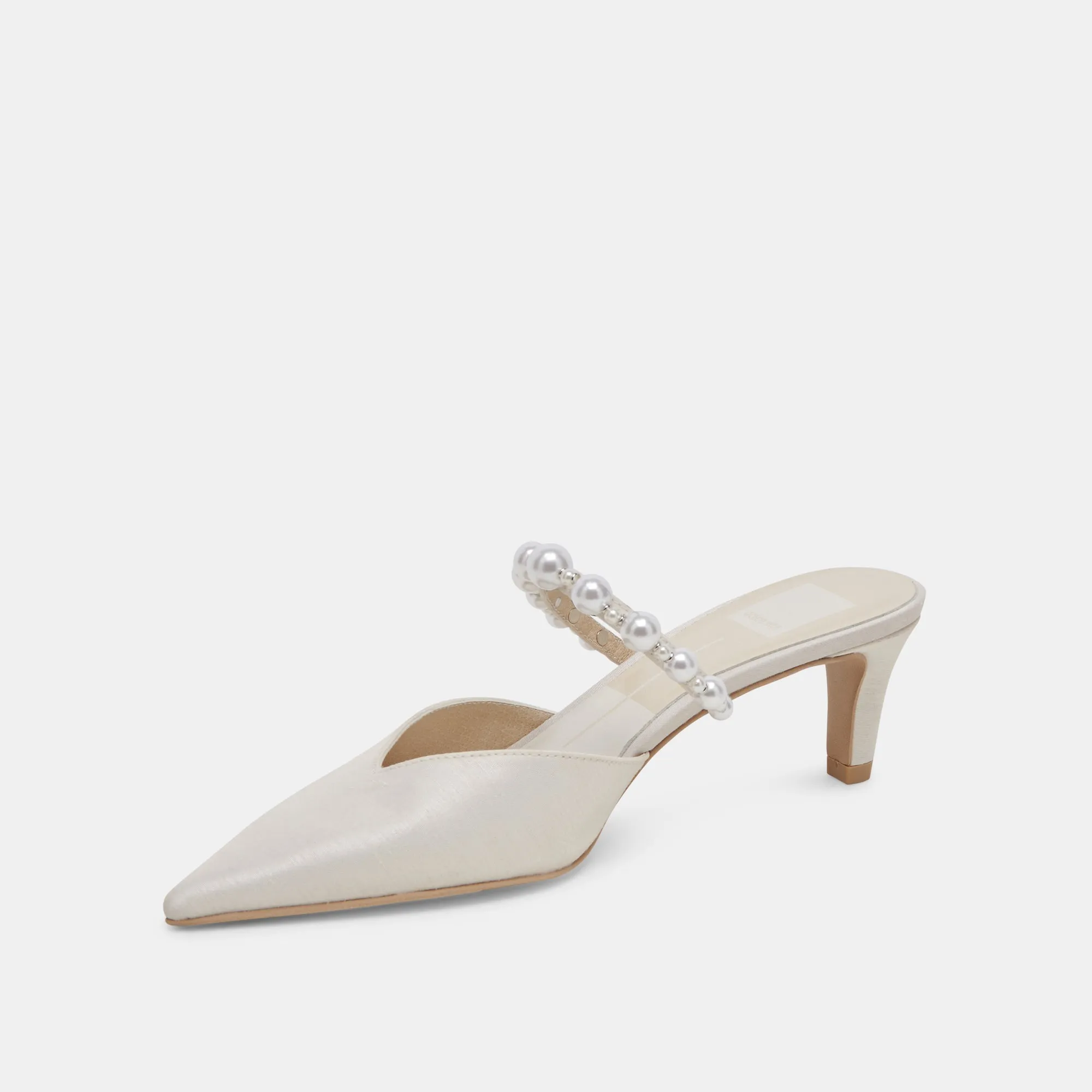 KANIKA PEARL TALONS MOYENS PERLES VANILLE