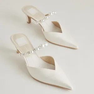 KANIKA PEARL TALONS MOYENS PERLES VANILLE