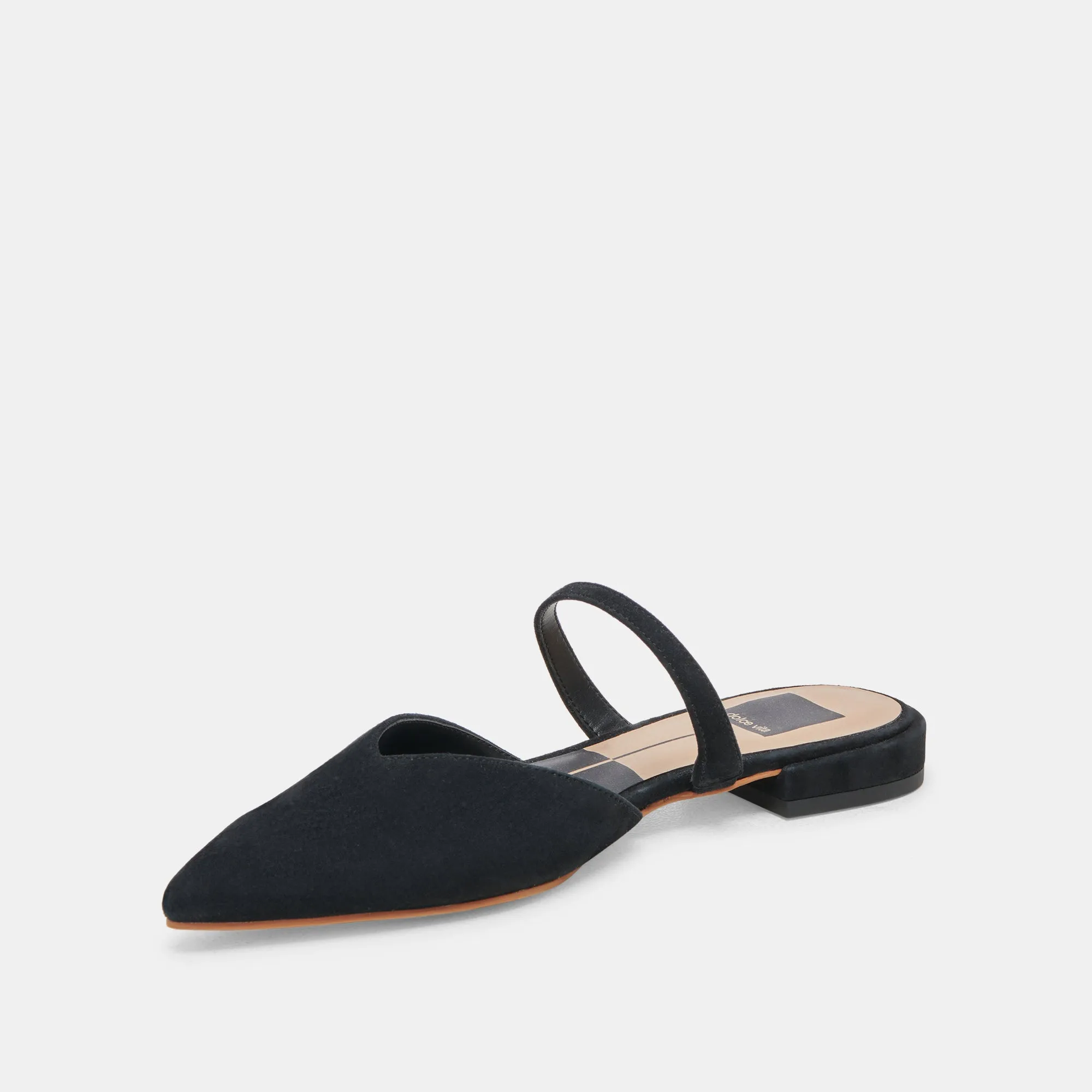 KANIKA WIDE FLATS ONYX SUÈDE