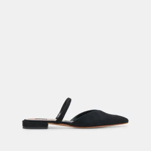 KANIKA WIDE FLATS ONYX SUÈDE