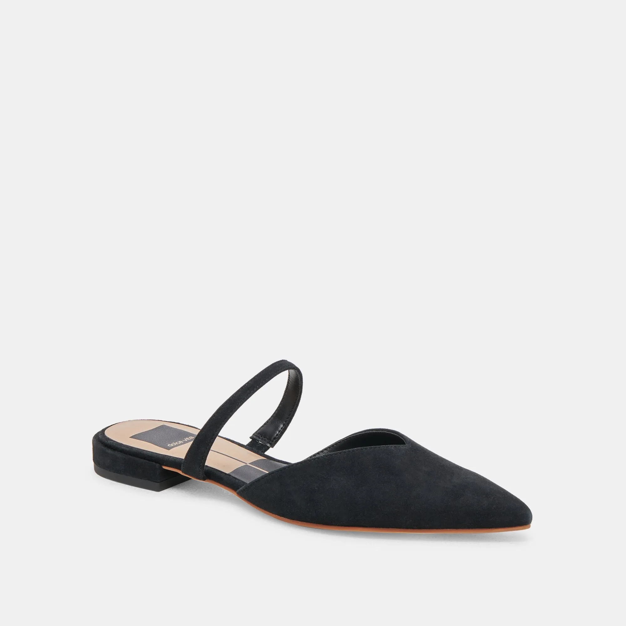 KANIKA WIDE FLATS ONYX SUÈDE