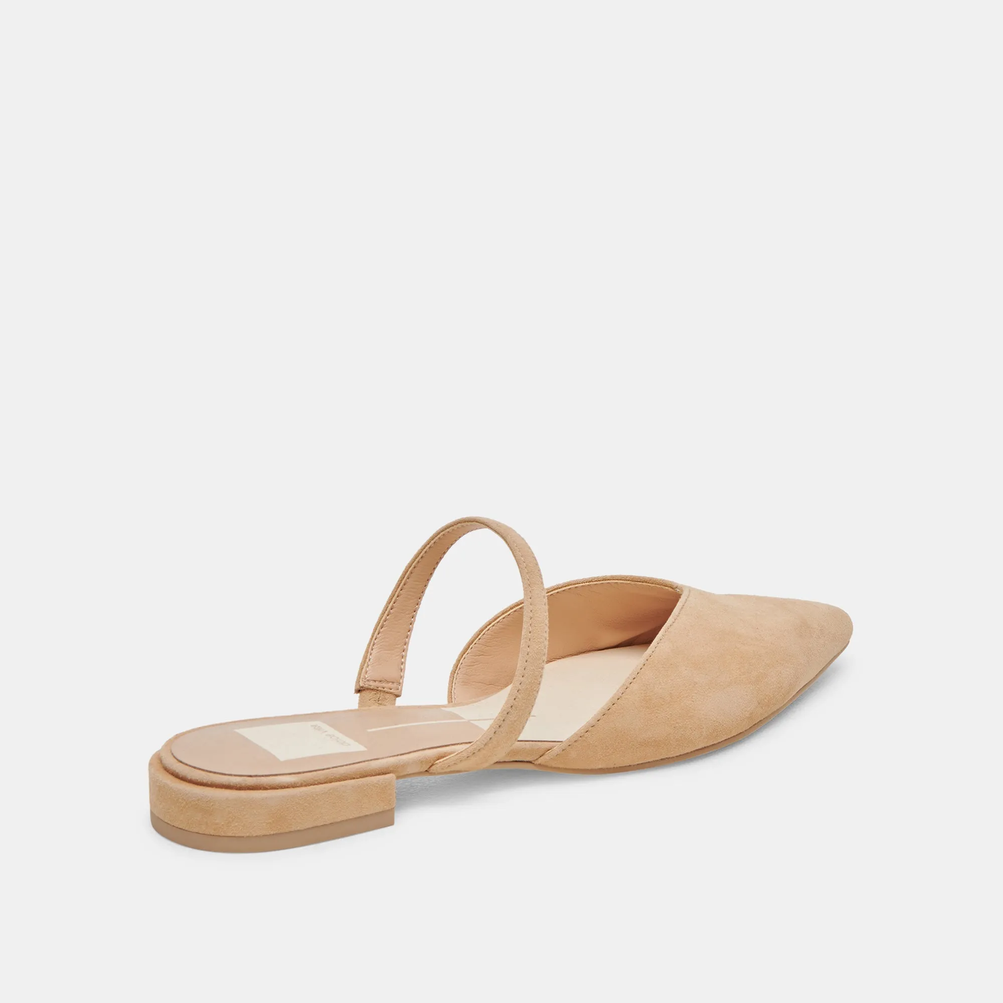 KANIKA WIDE FLATS CUIR SUÉDÉ TAN
