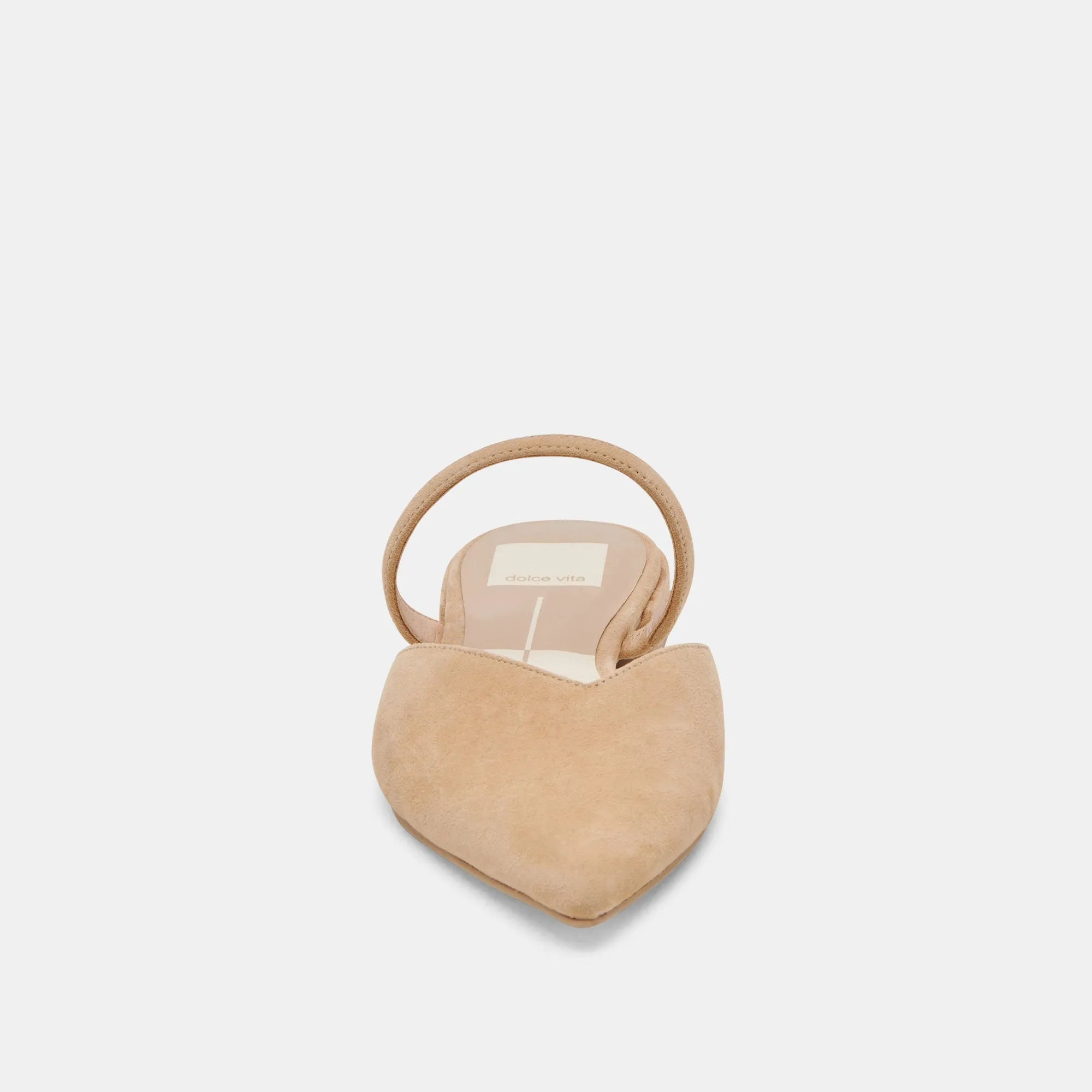 KANIKA WIDE FLATS CUIR SUÉDÉ TAN