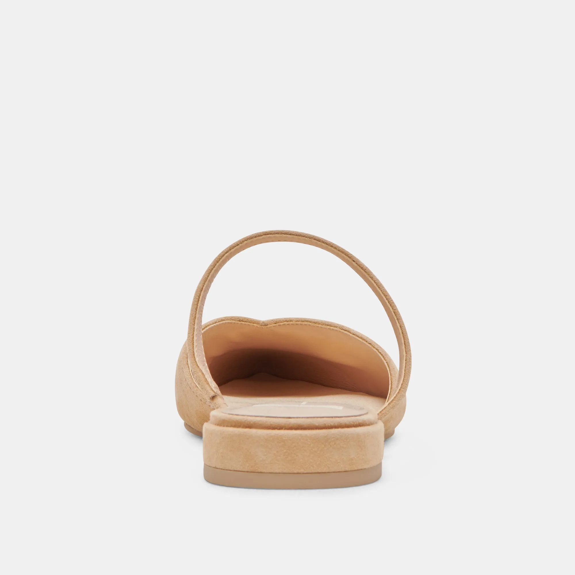 KANIKA WIDE FLATS CUIR SUÉDÉ TAN