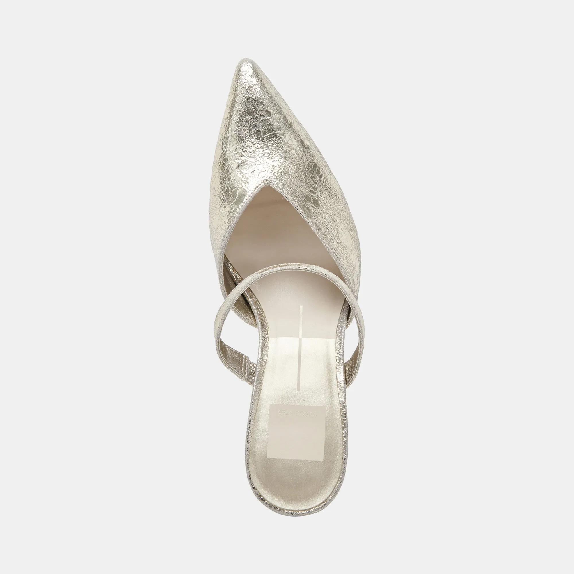 KANIKA TALONS LARGES CUIR PLATINE VIEILLI