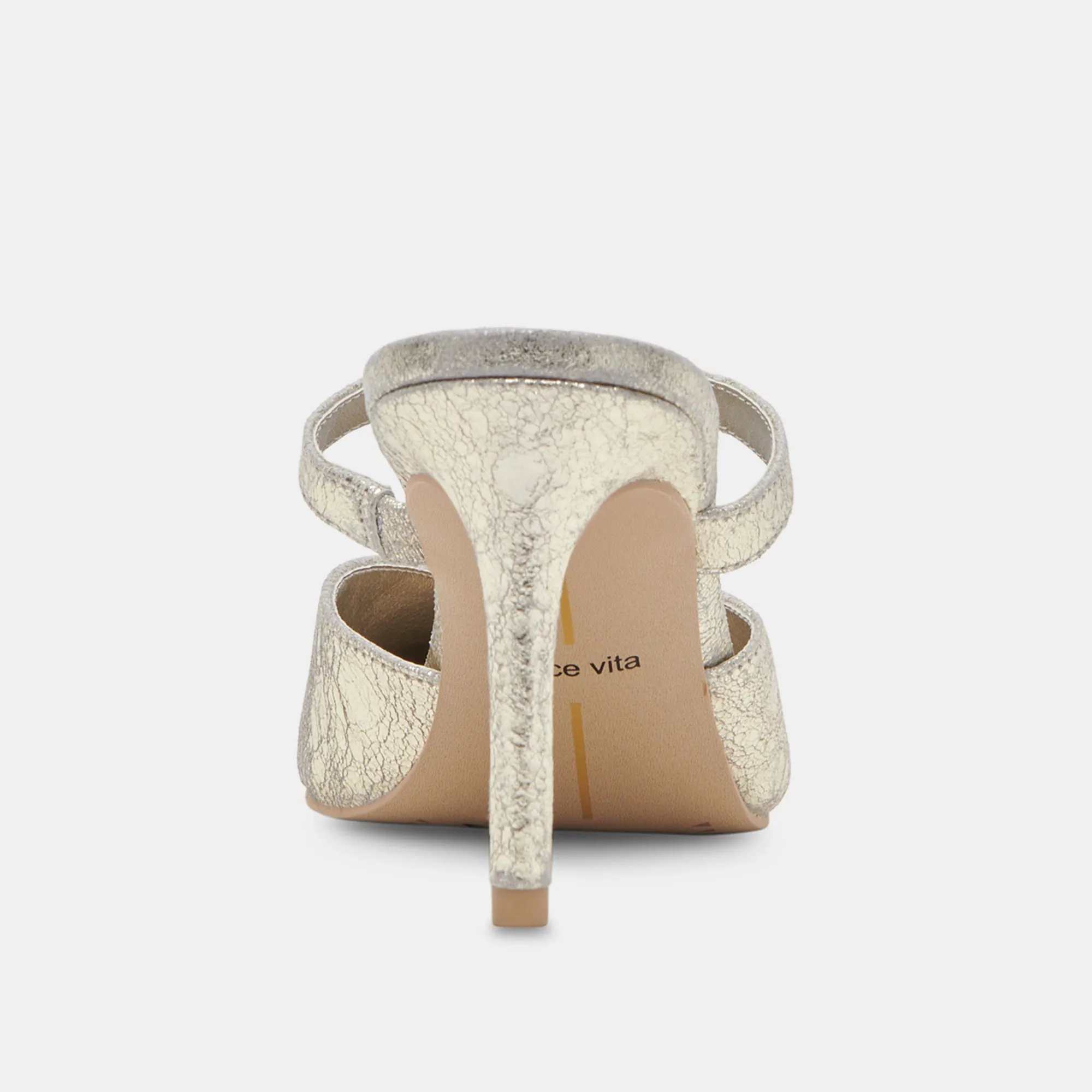 KANIKA TALONS LARGES CUIR PLATINE VIEILLI