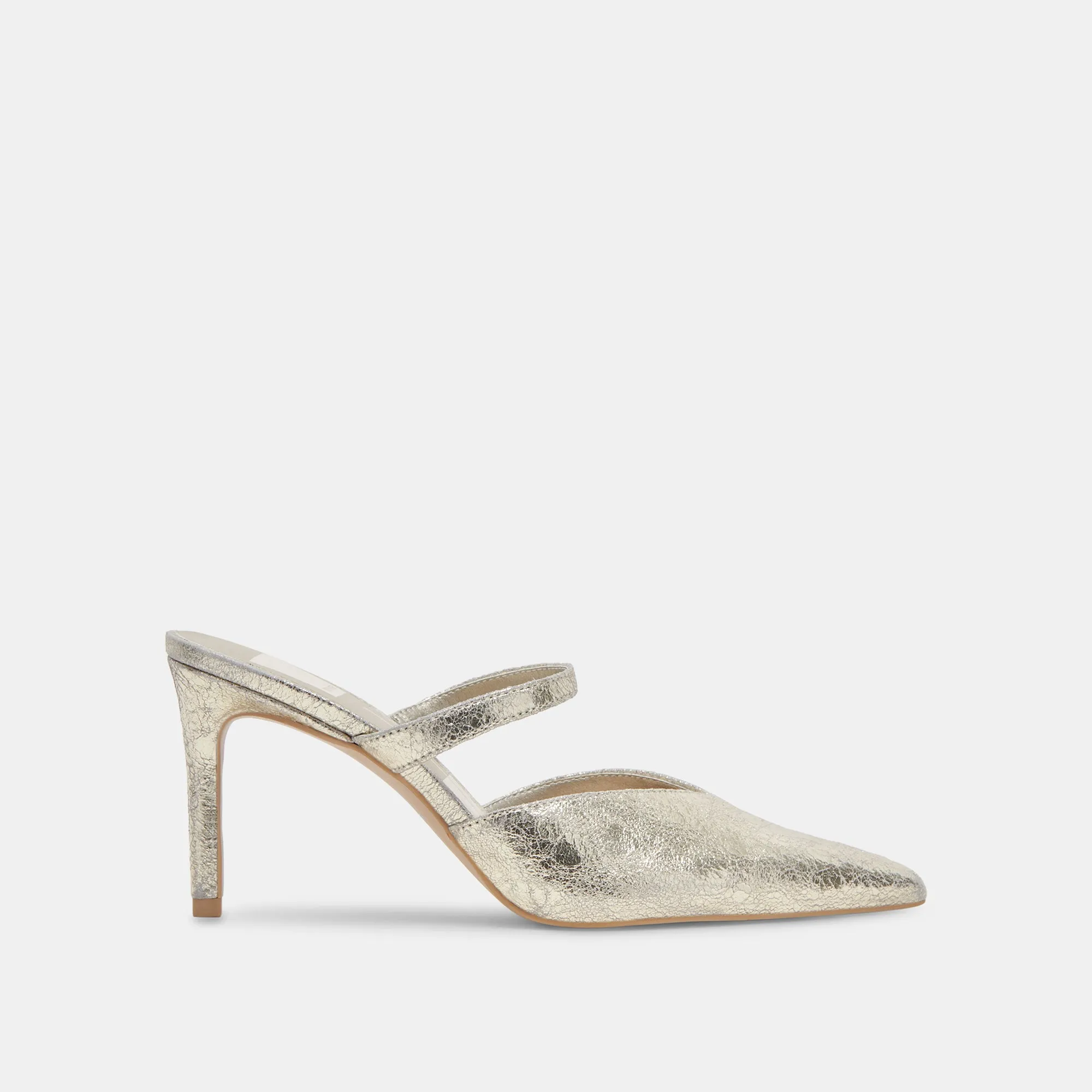 KANIKA TALONS LARGES CUIR PLATINE VIEILLI
