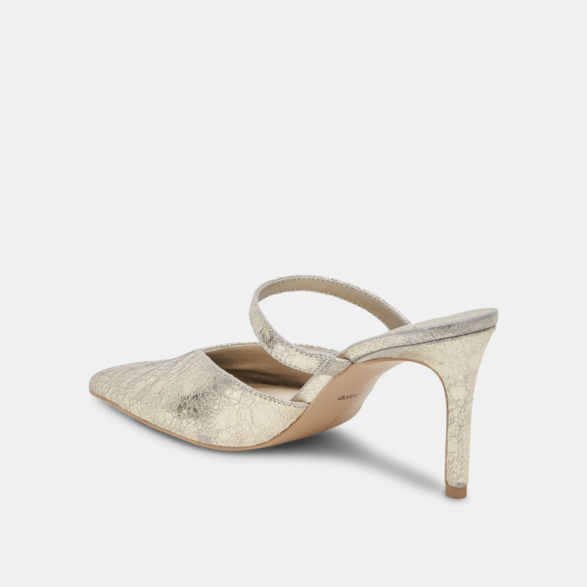KANIKA TALONS LARGES CUIR PLATINE VIEILLI