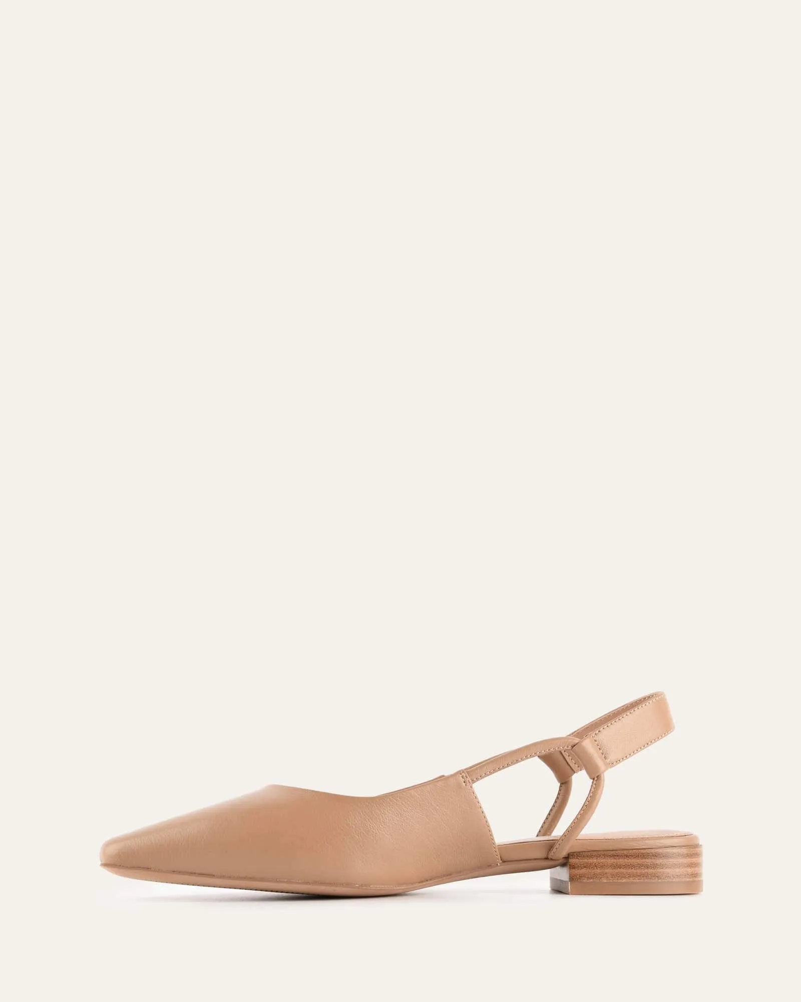 LARISSA ROBE BALLERINES CUIR BRUN
