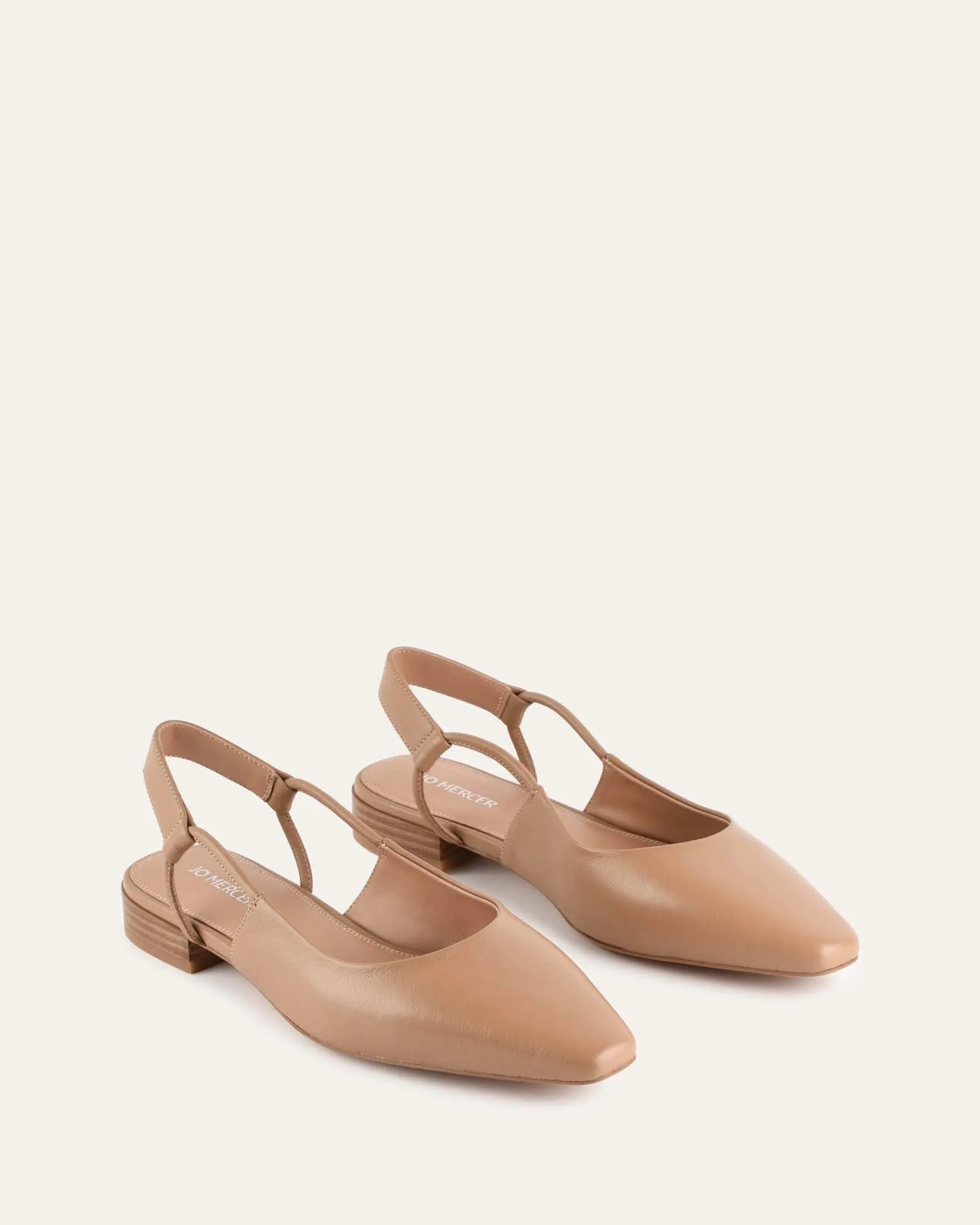LARISSA ROBE BALLERINES CUIR BRUN