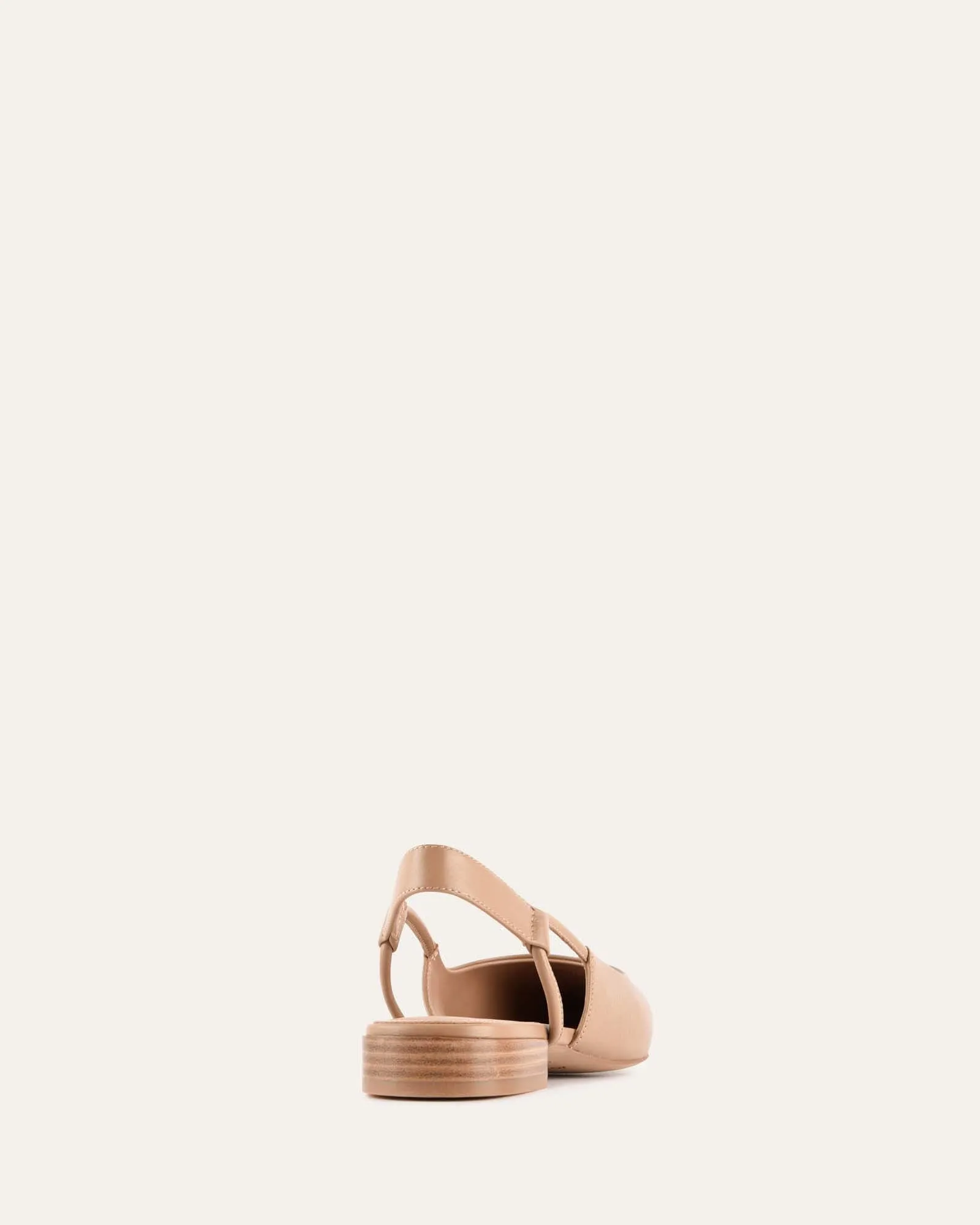 LARISSA ROBE BALLERINES CUIR BRUN