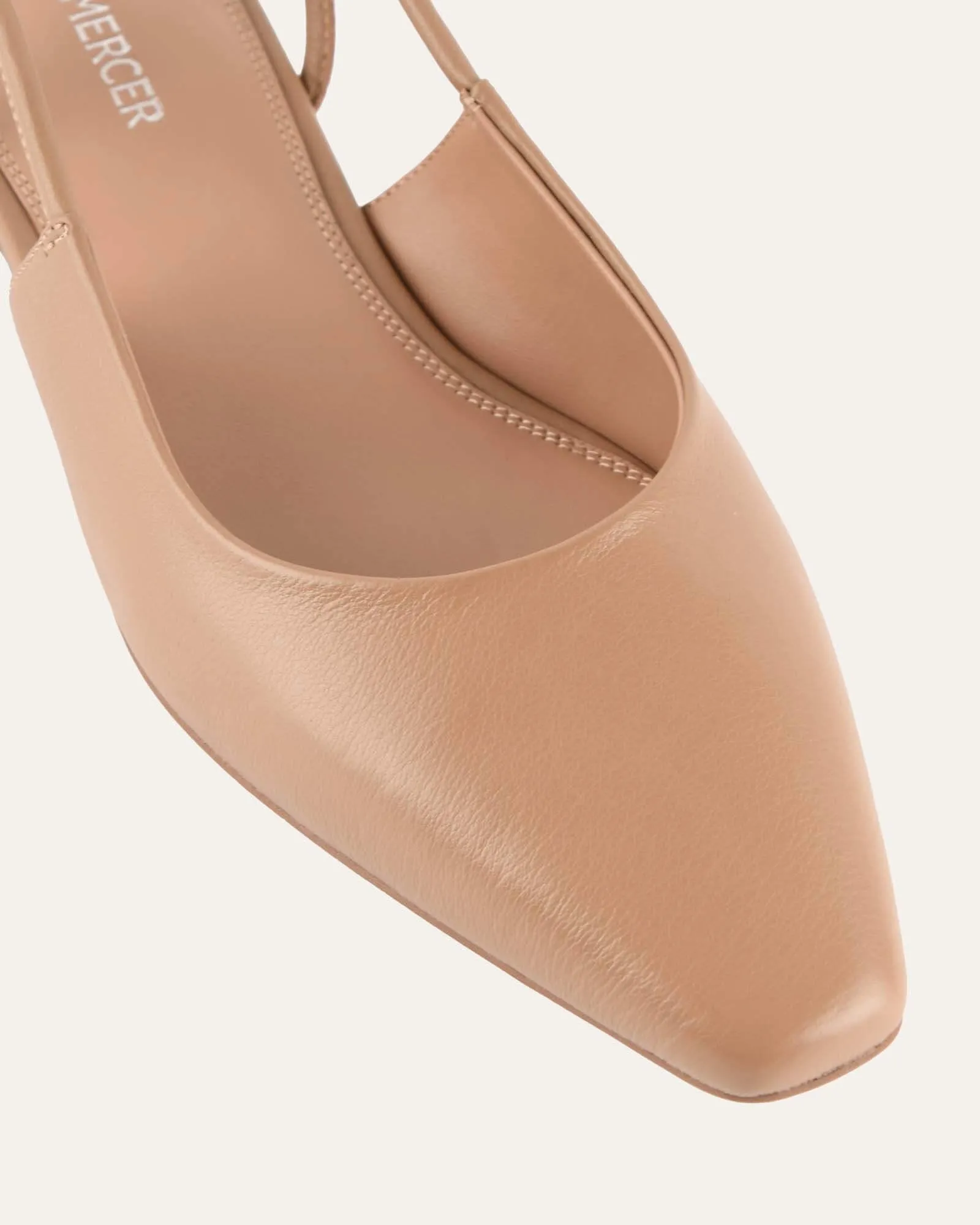 LARISSA ROBE BALLERINES CUIR BRUN