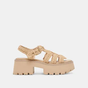 SANDALES LATICE LT TRICOT NATUREL