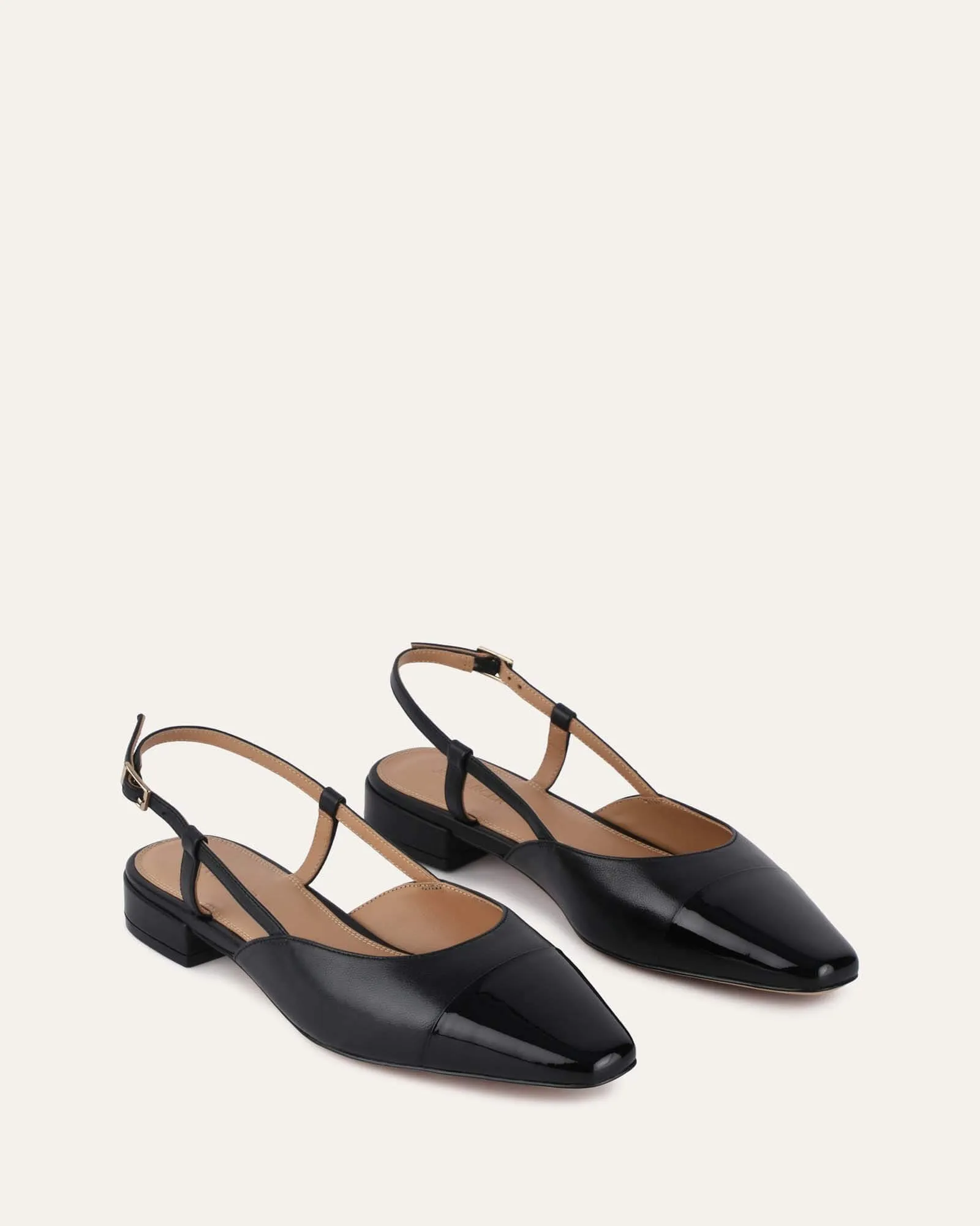 LEAH ROBE BALLERINES NOIR MULTICOLORE